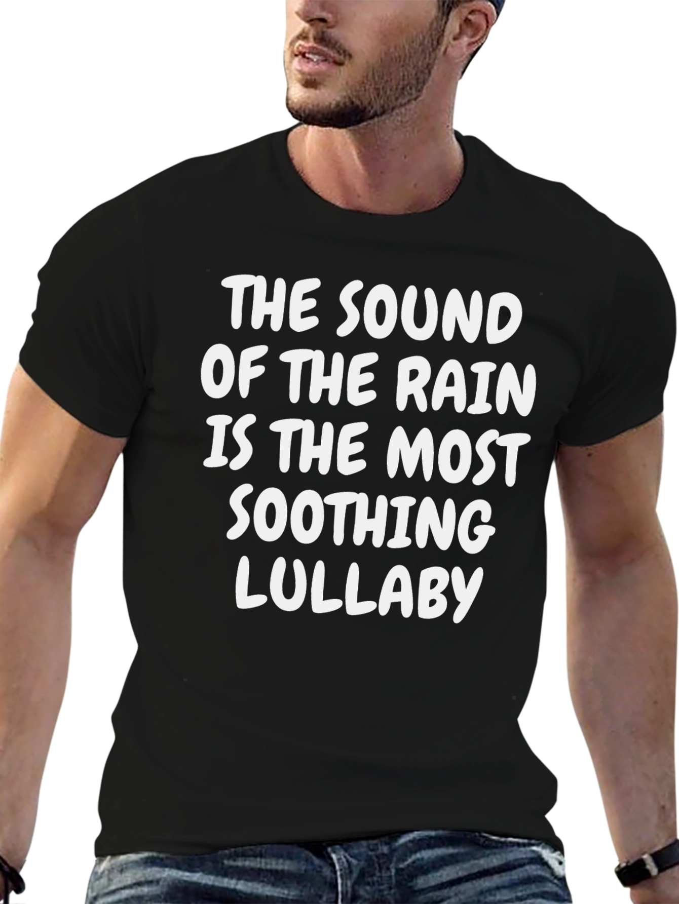 Rain Lullaby Graphic Tee - Soothing Sounds T-Shirt