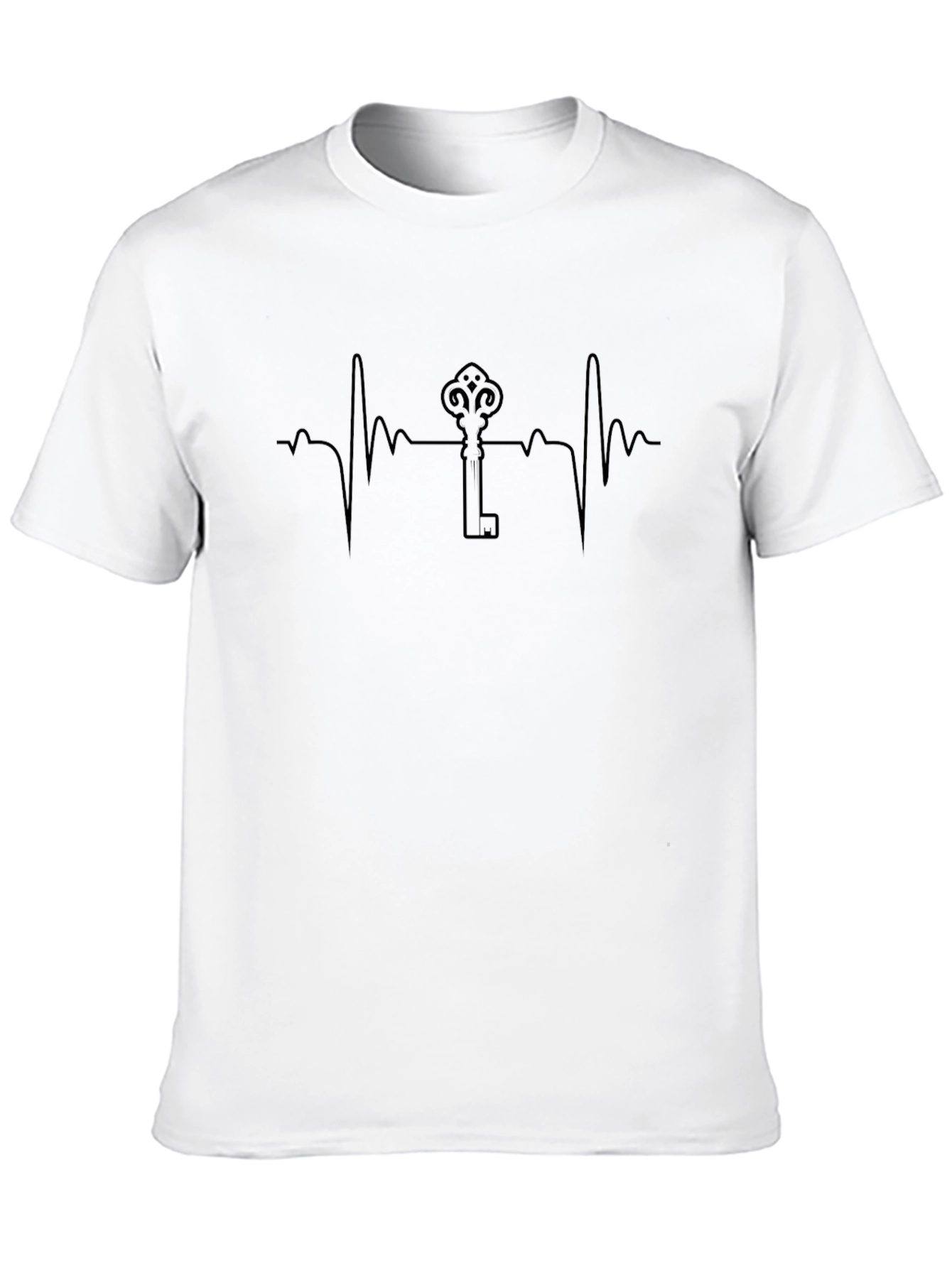 Heartbeat Key T-Shirt - Unisex Graphic Tee