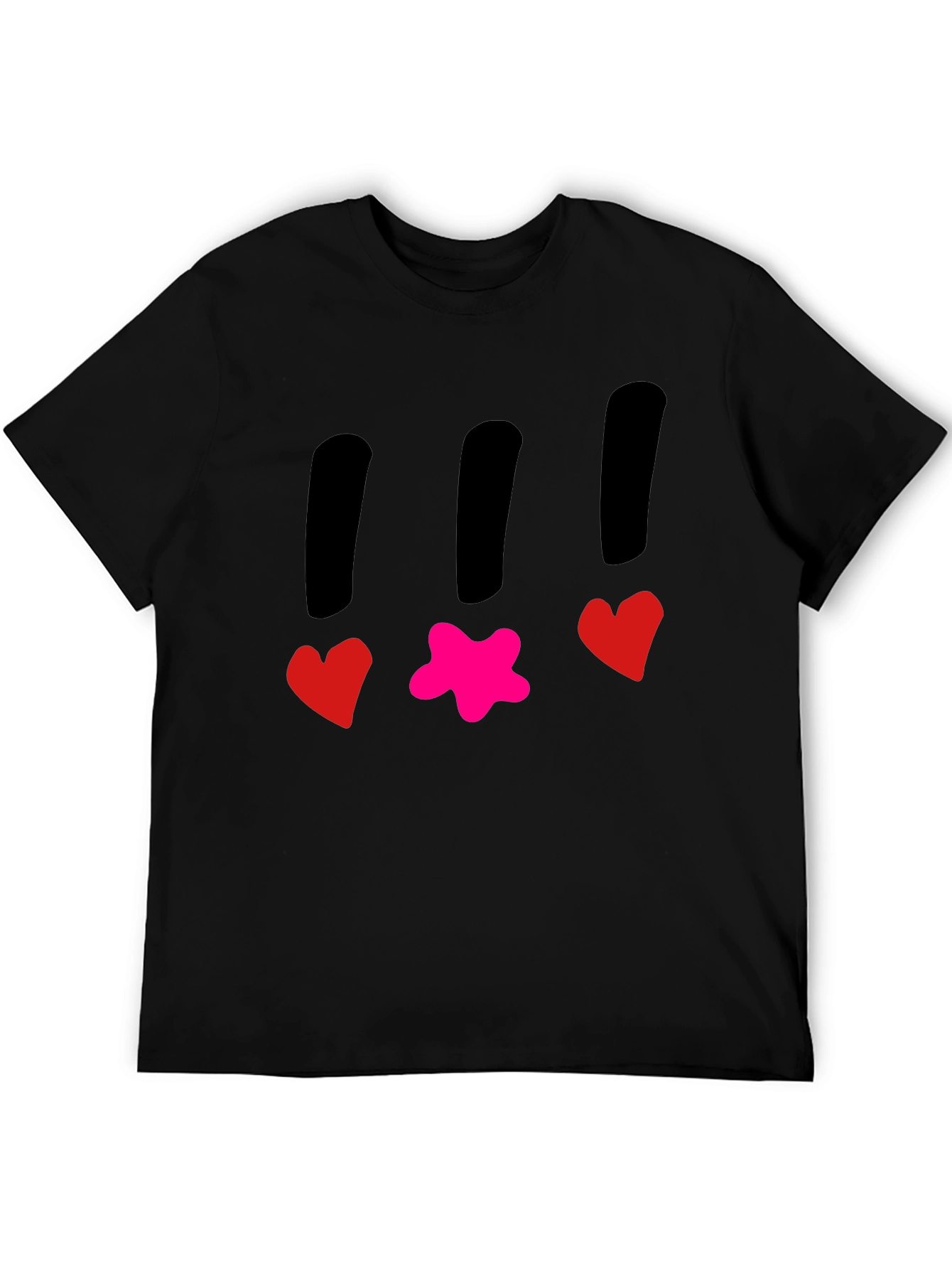 Funky T-Shirt with Heart and Star Design