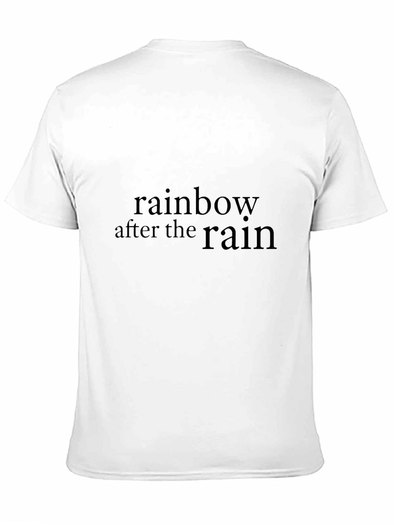 Rainbow After the Rain Black T-Shirt