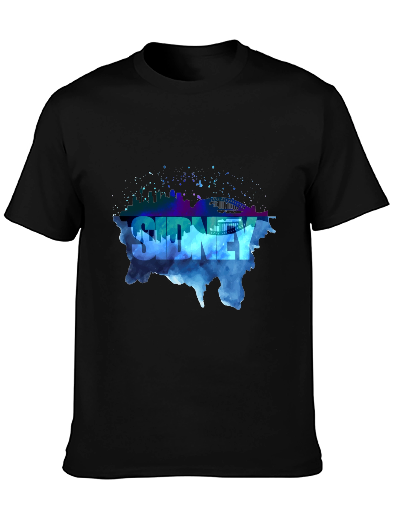 Sydney Skyline Mens Graphic T-Shirt