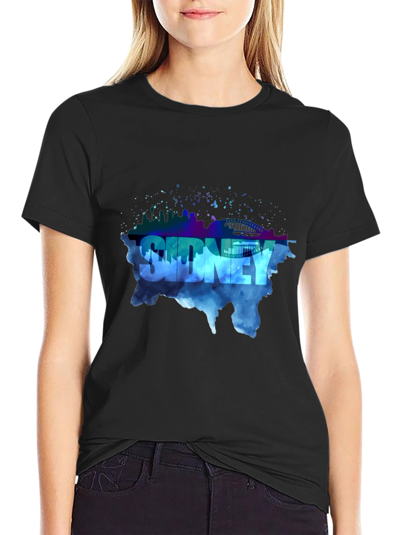 Sydney Skyline Mens Graphic T-Shirt
