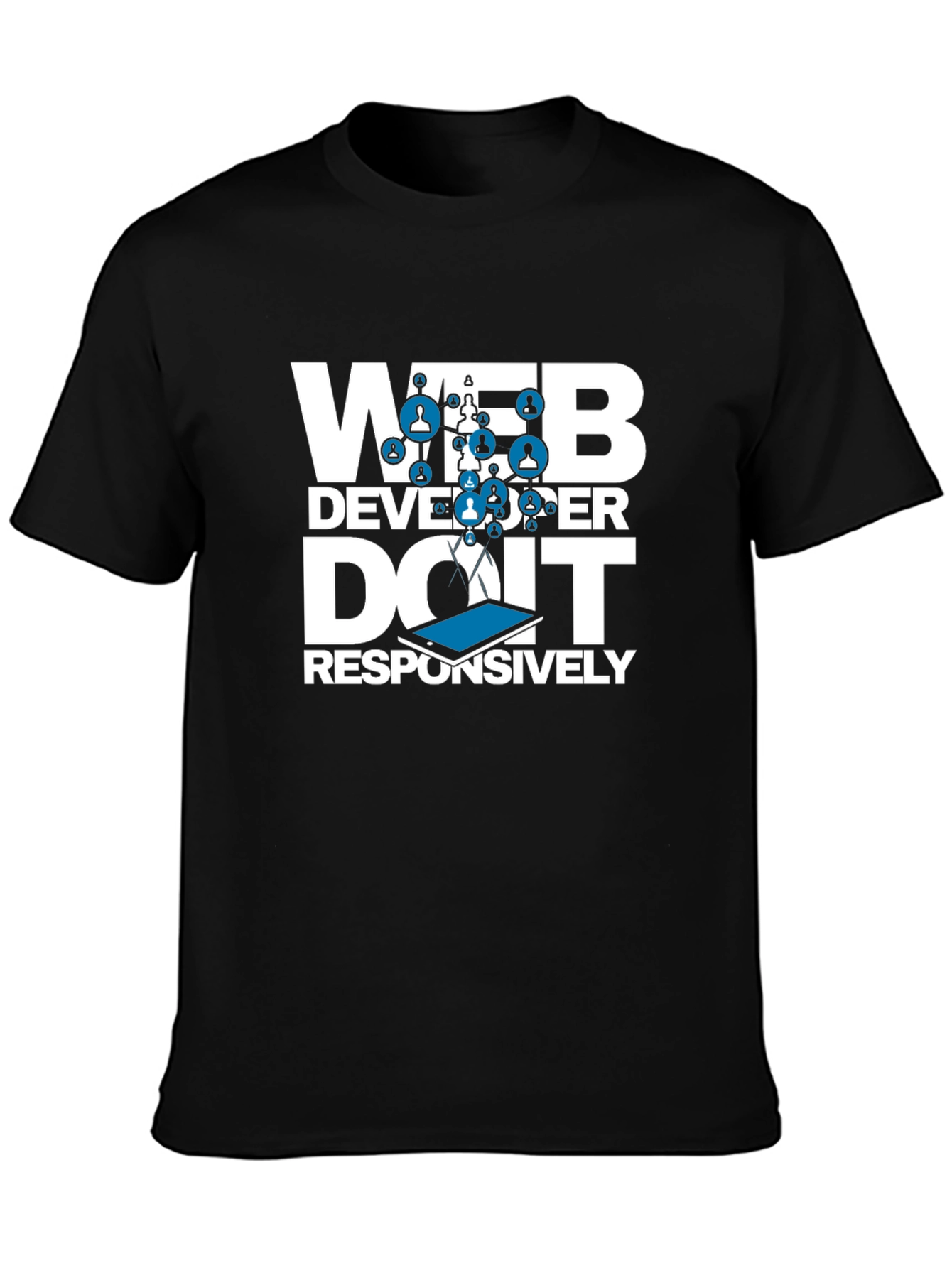 Web Developer T-Shirt Do It Responsively Programmer Tee