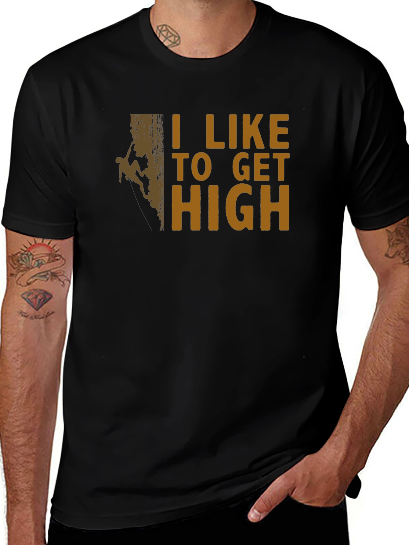 I Like To Get High Climbing T-Shirt