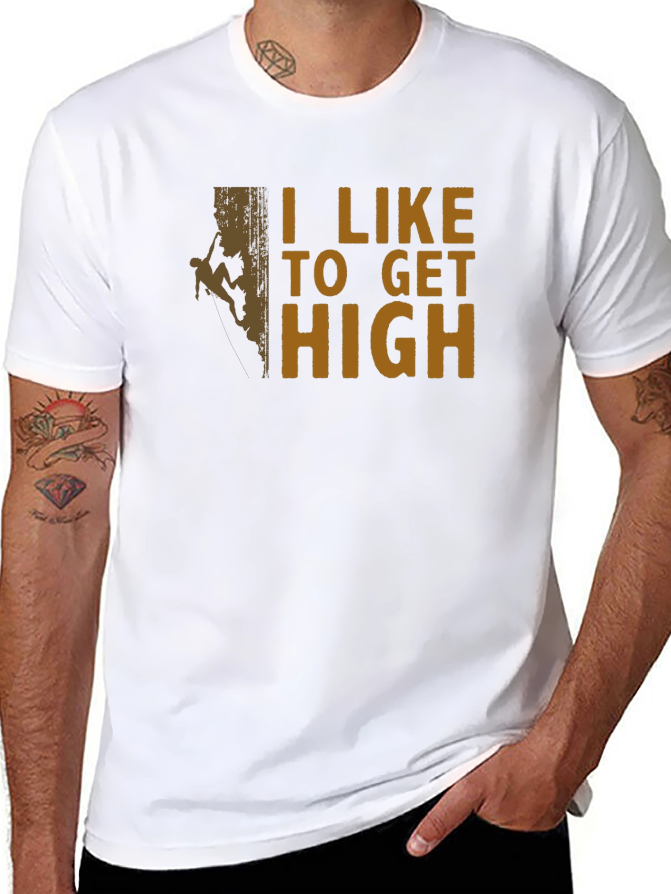 I Like To Get High Climbing T-Shirt
