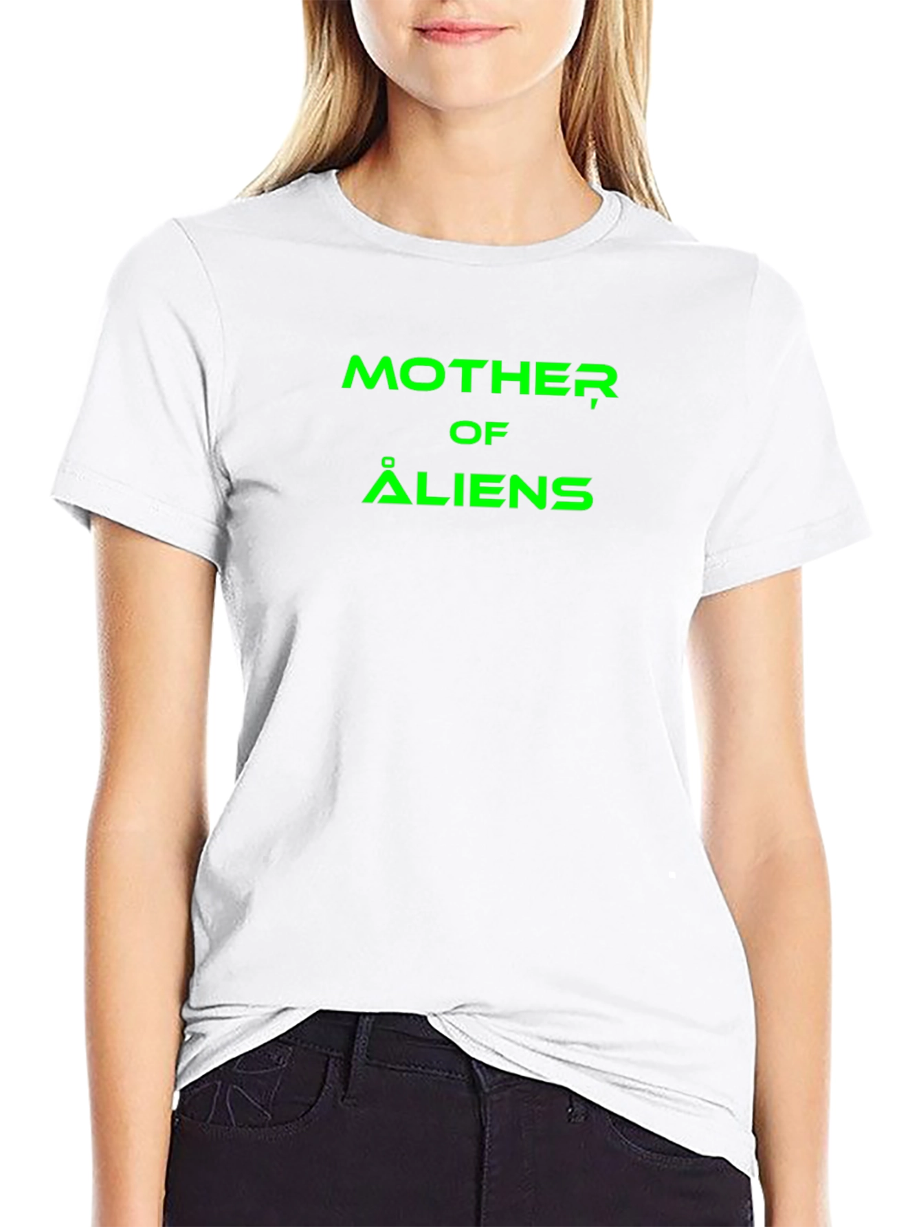 Mother of Aliens Black Graphic T-Shirt