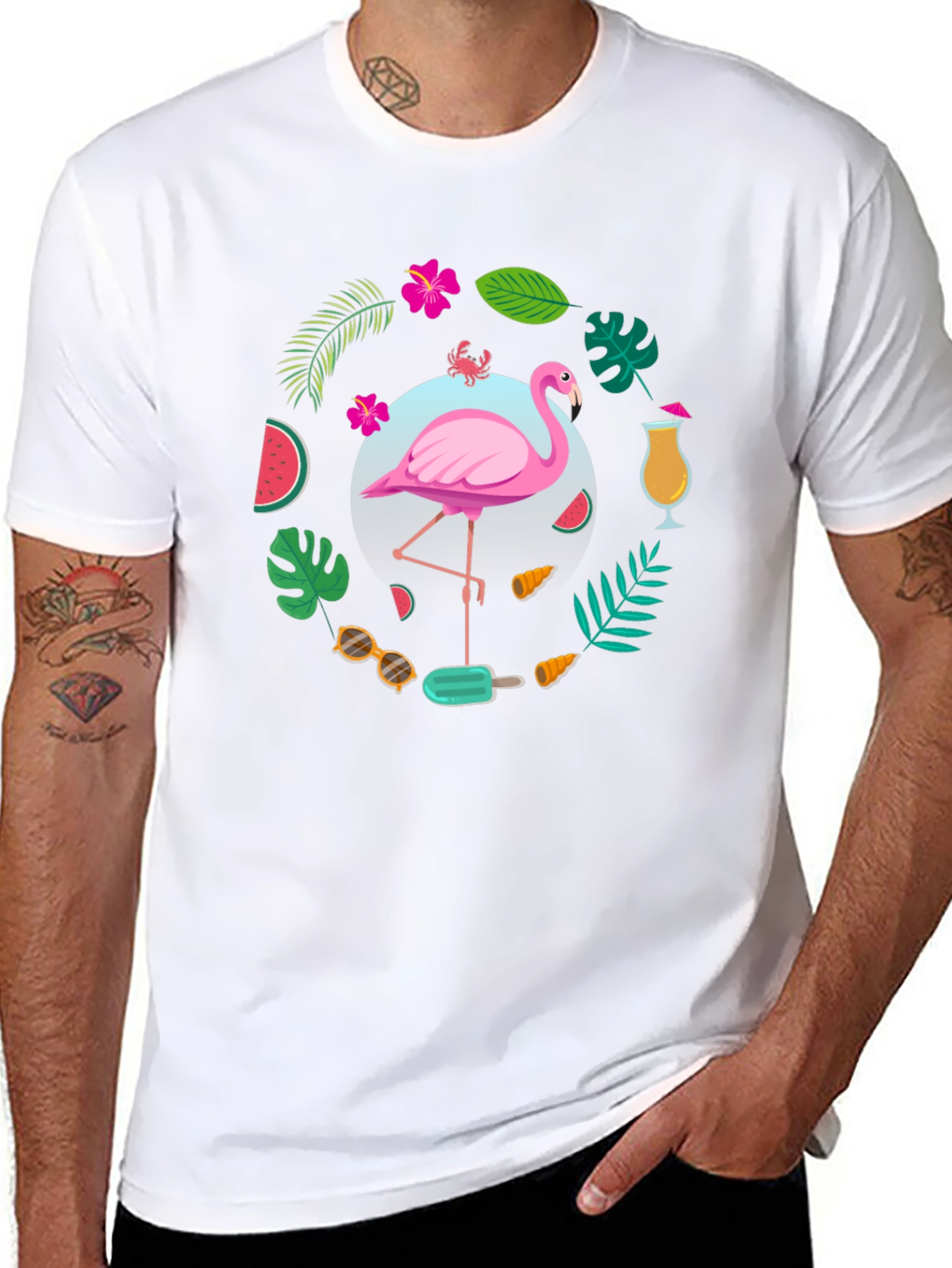 Tropical Flamingo T-Shirt