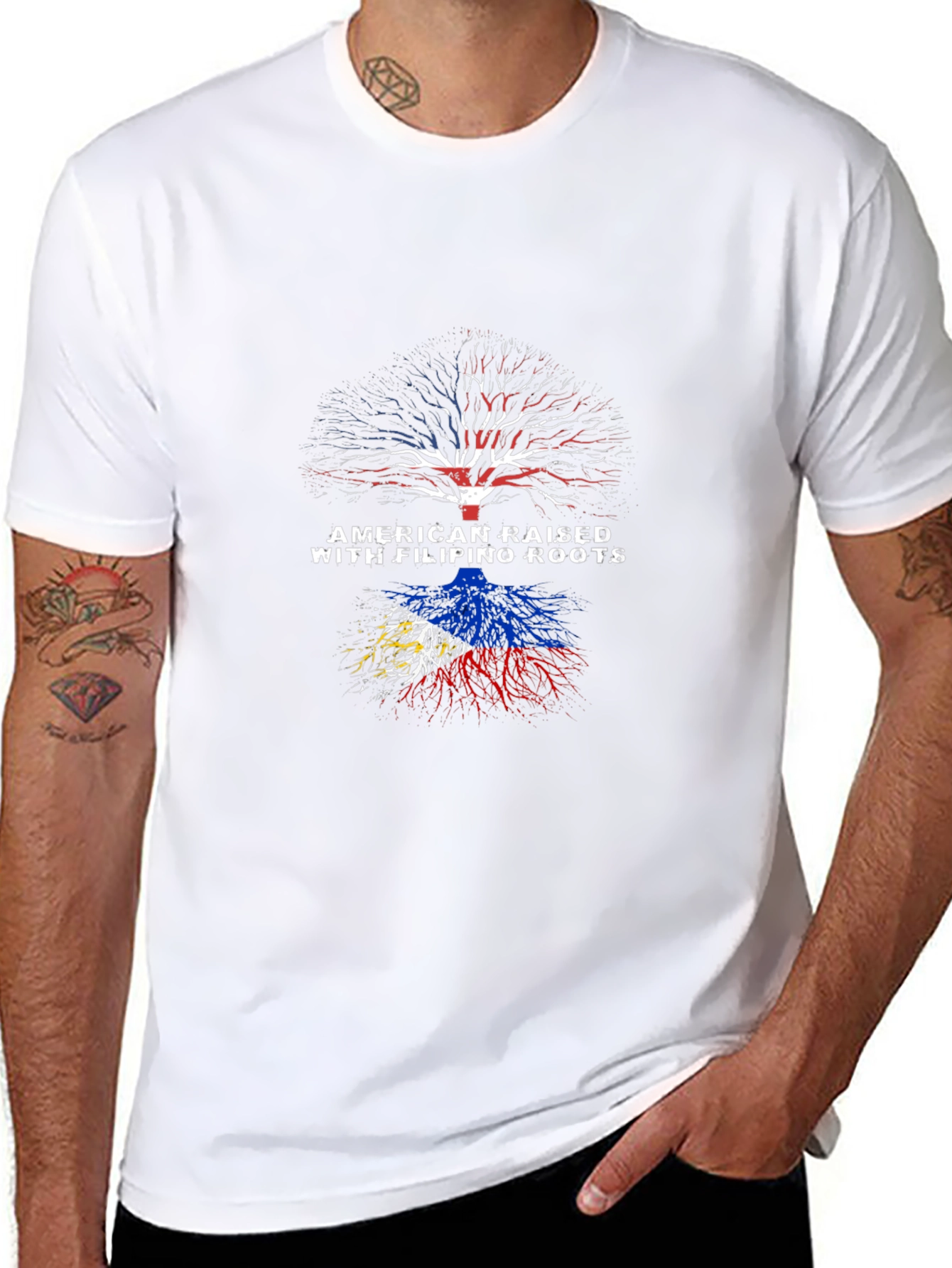 American Raised Filipino Roots T-Shirt