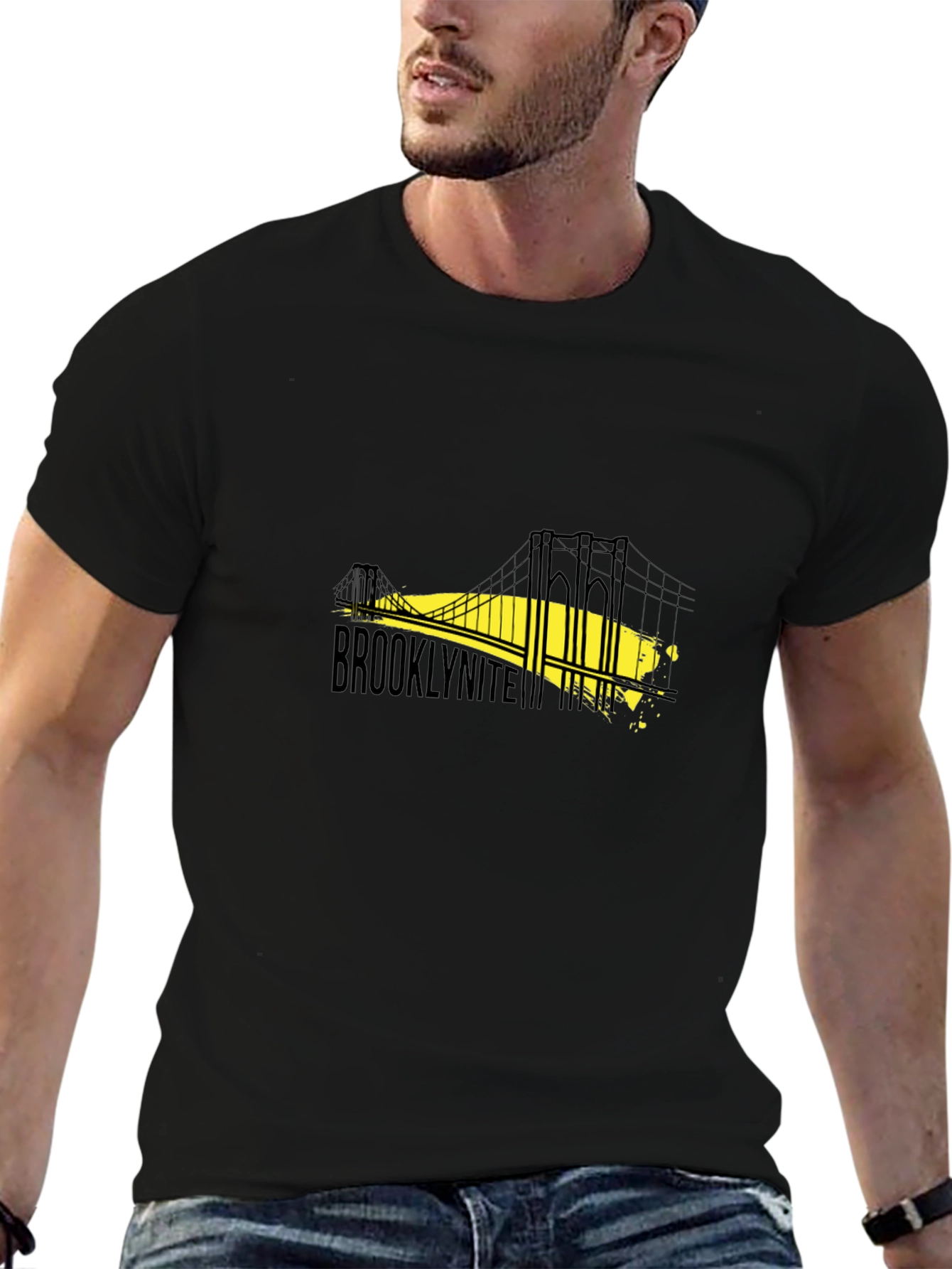 Brooklynite Bridge Graphic Tee - Black