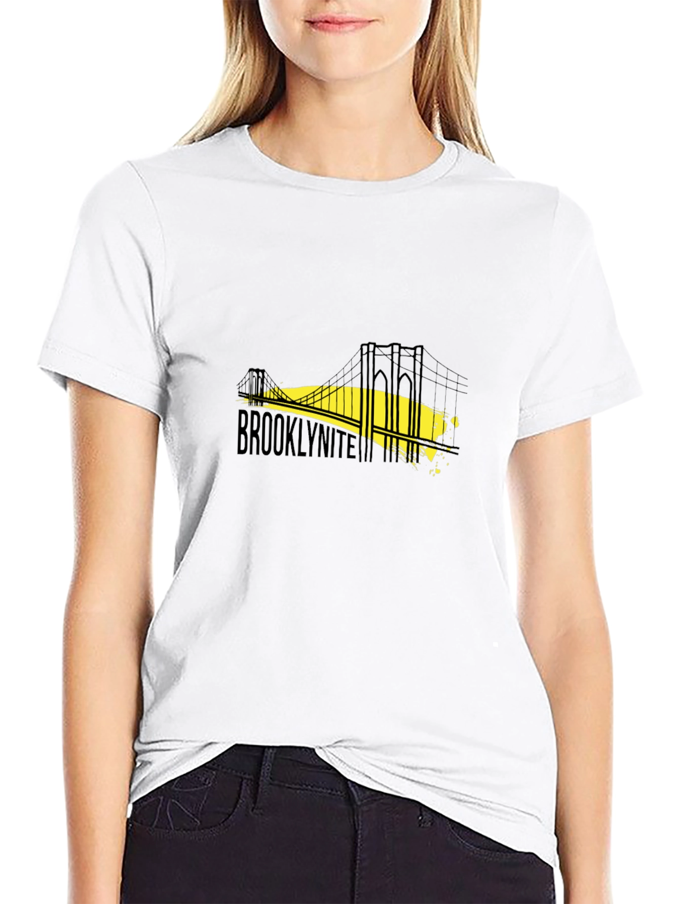 Brooklynite Bridge Graphic Tee - Black