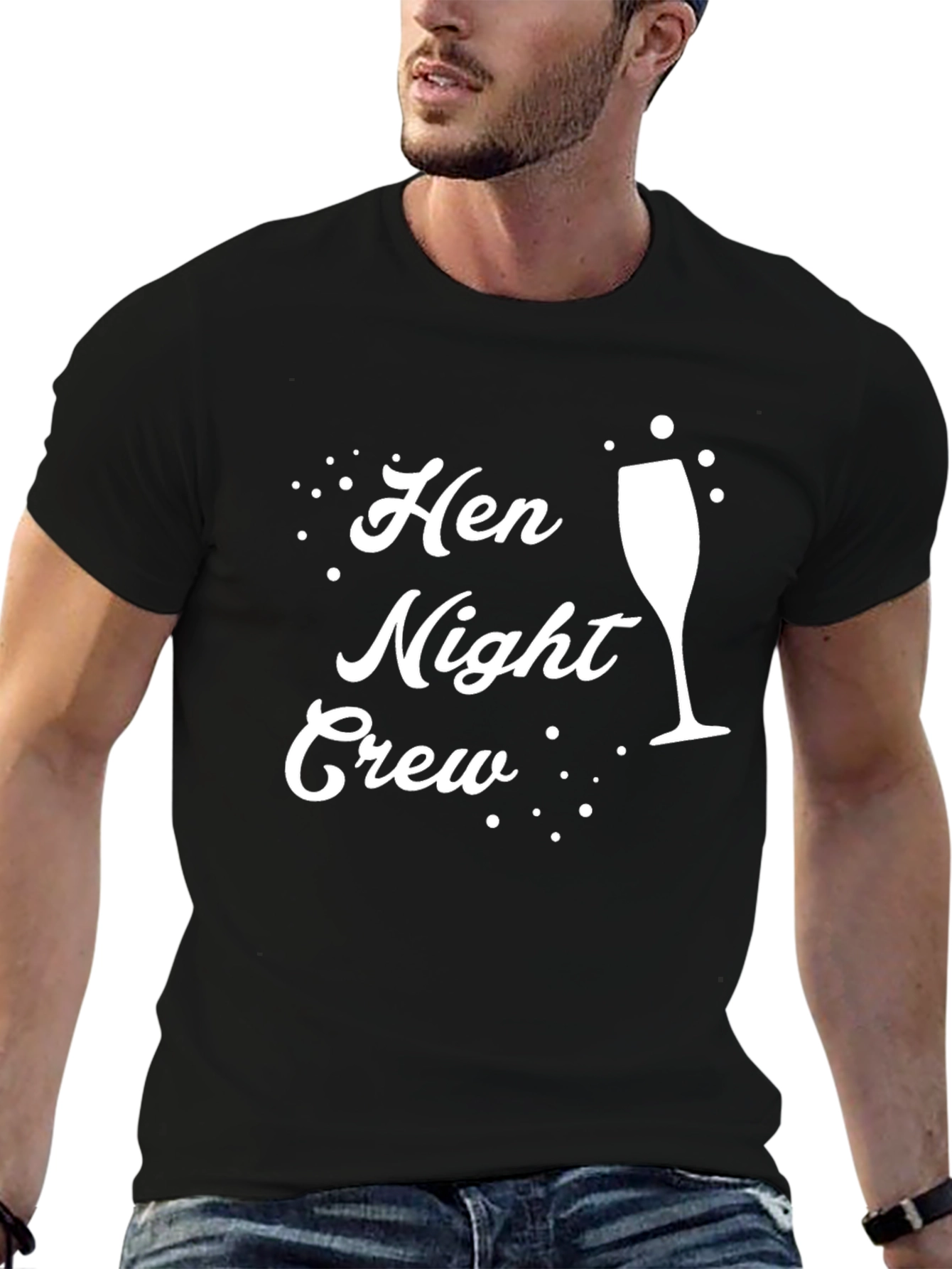 Hen Night Crew Black T-Shirt