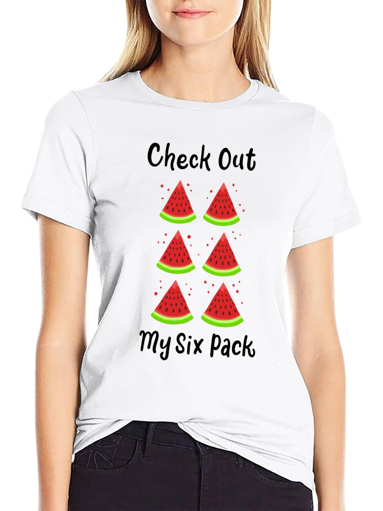 Check Out My Six Pack Watermelon T-Shirt
