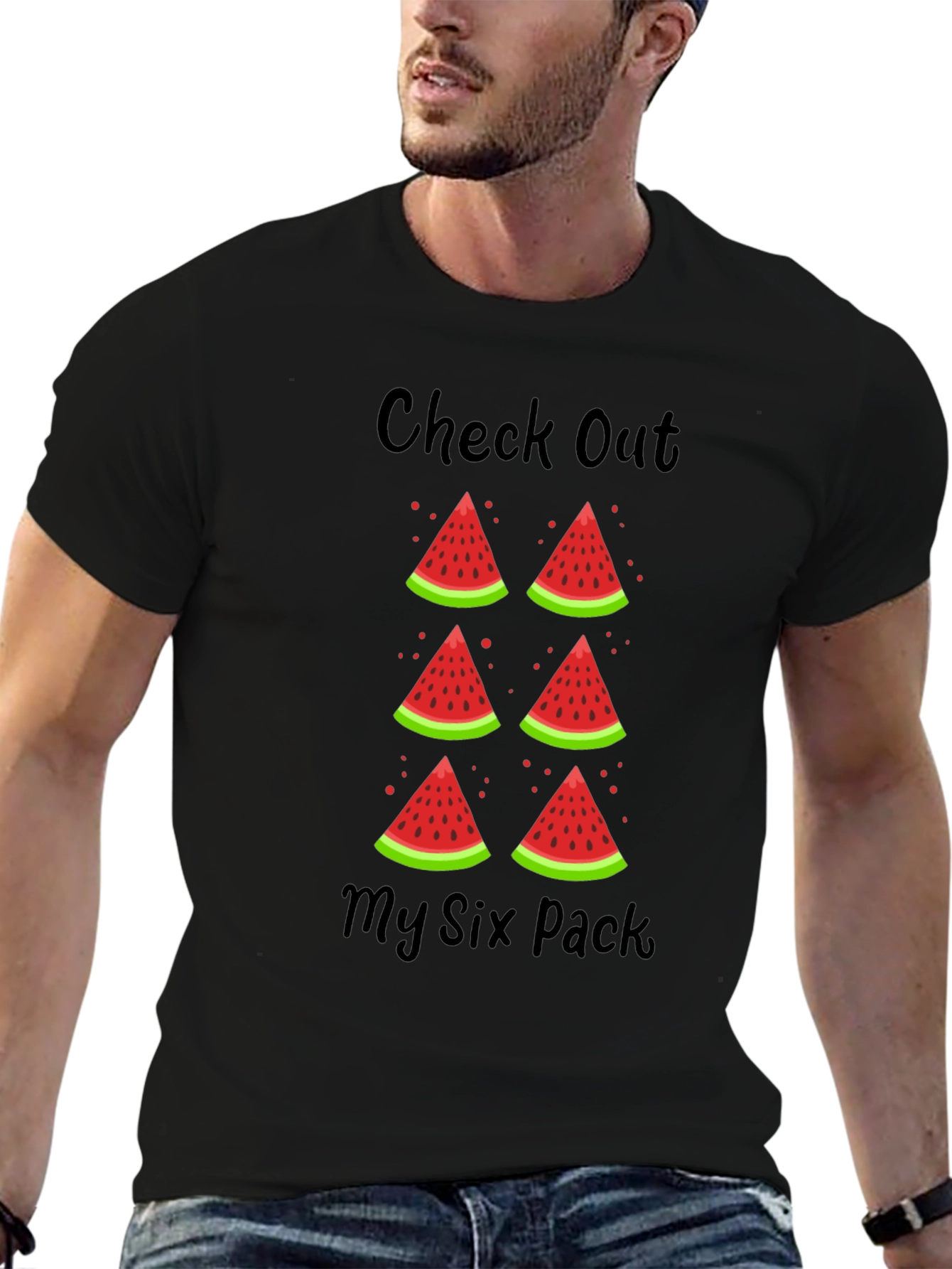 Check Out My Six Pack Watermelon T-Shirt