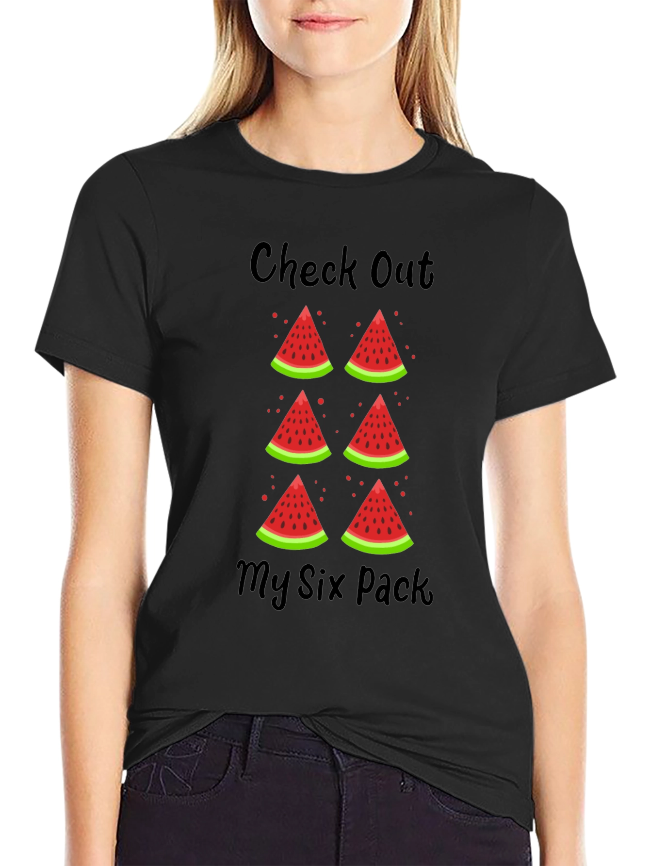 Check Out My Six Pack Watermelon T-Shirt