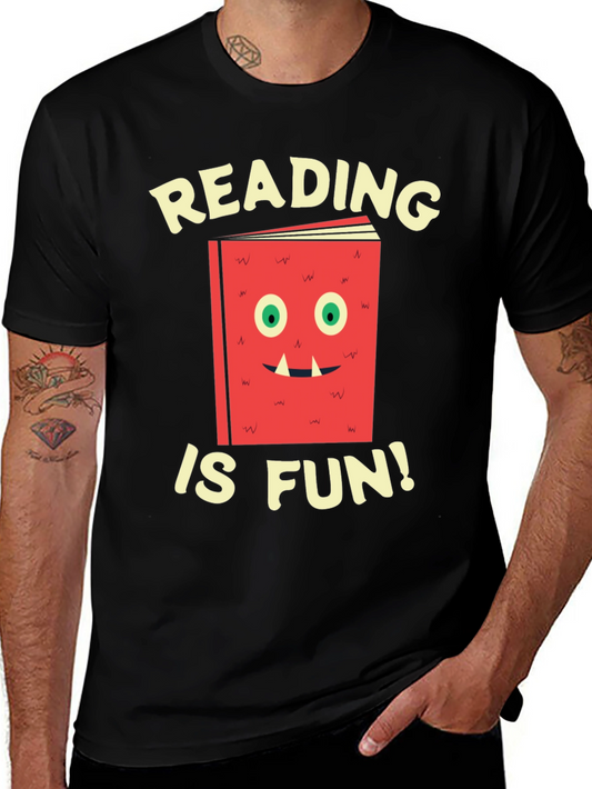 Reading Is Fun T-Shirt Book Monster