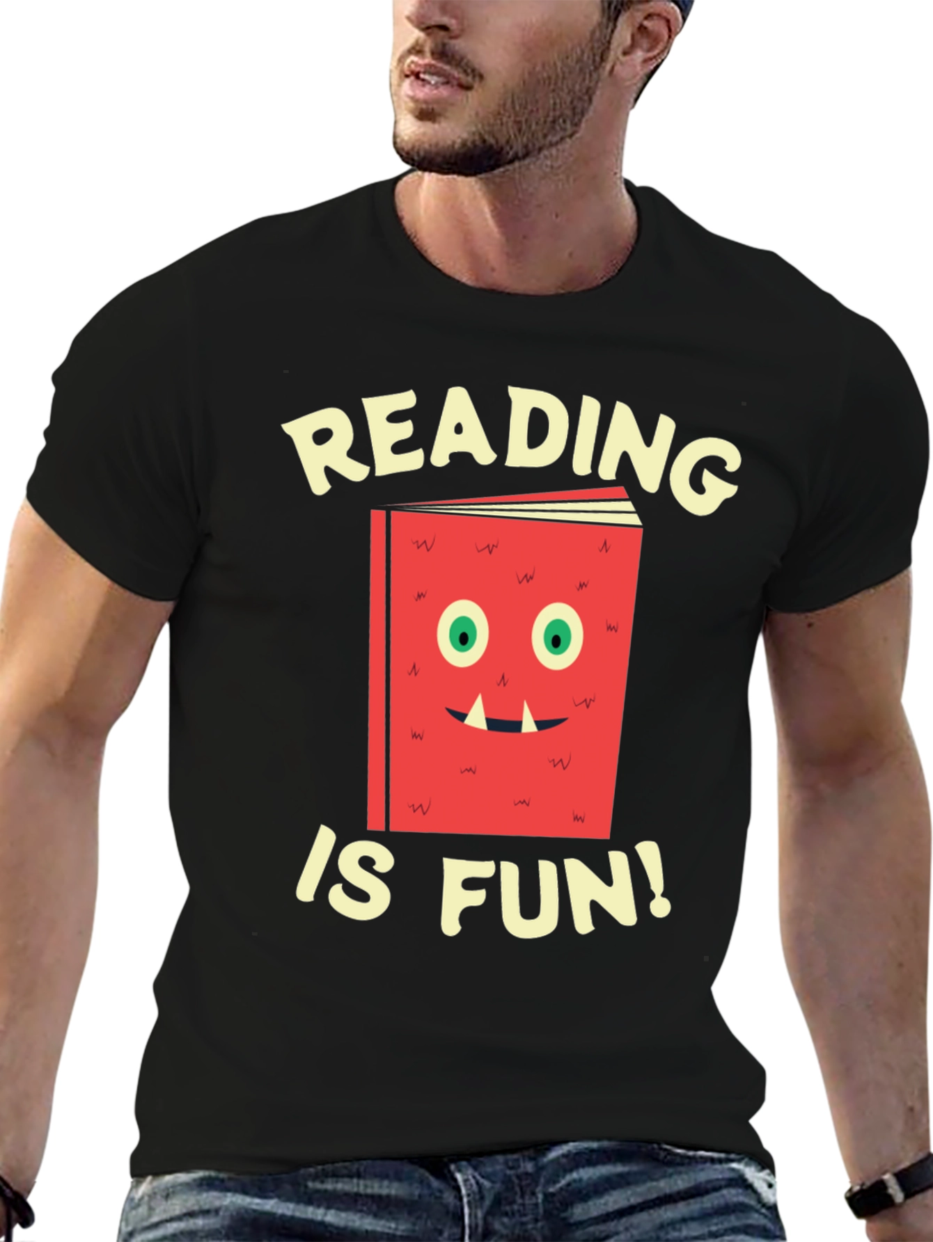 Reading Is Fun T-Shirt Book Monster