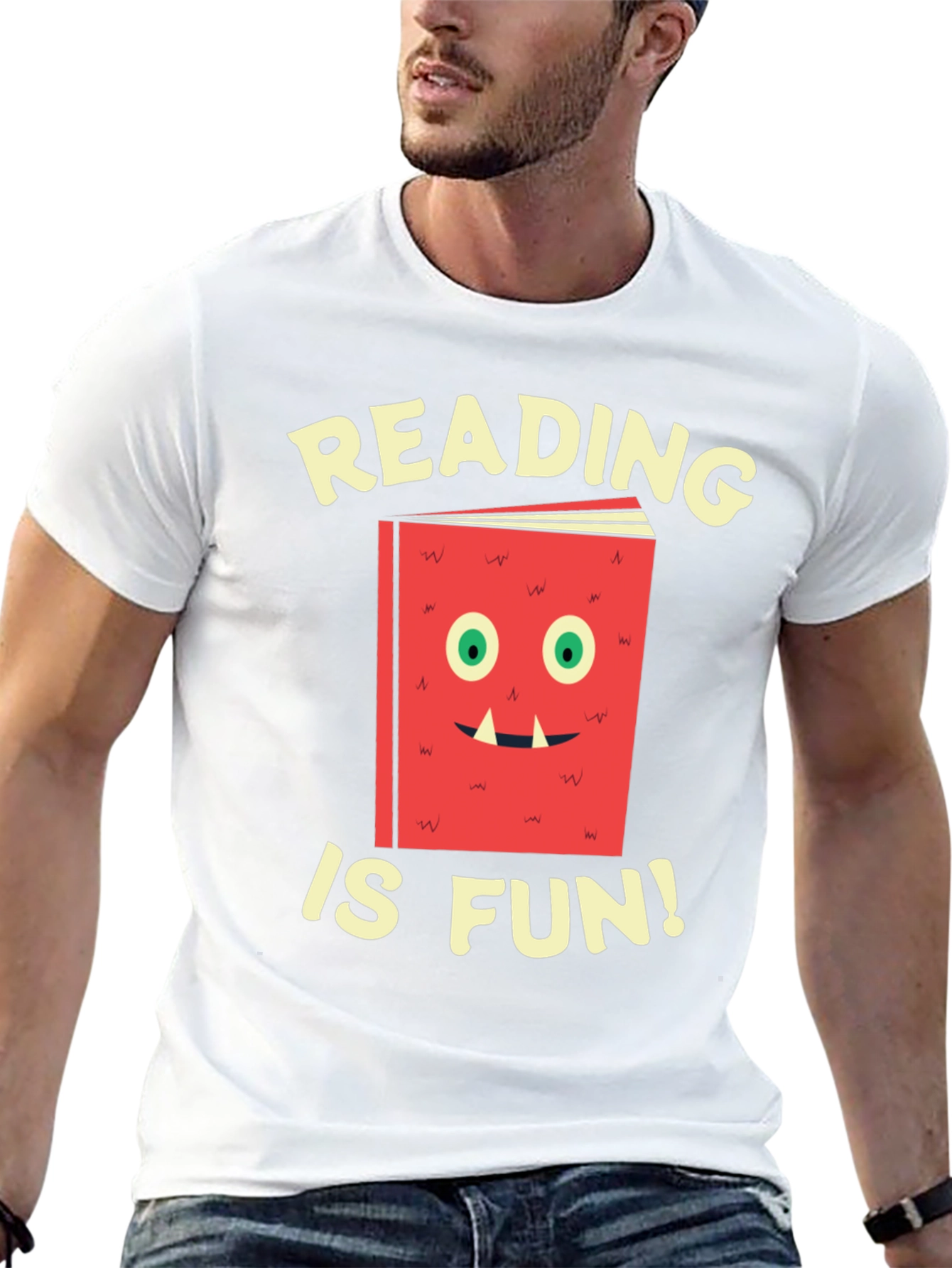 Reading Is Fun T-Shirt Book Monster