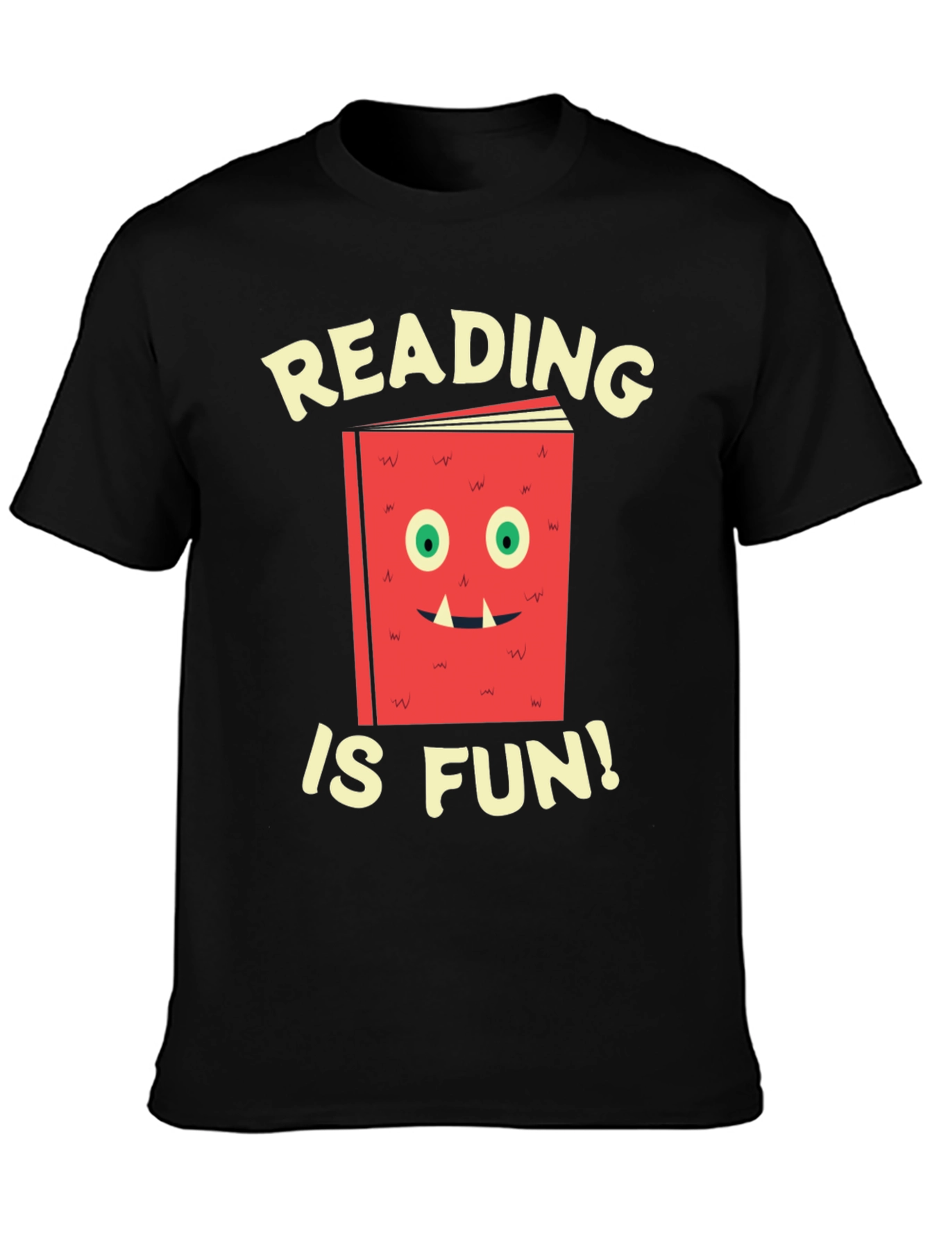 Reading Is Fun T-Shirt Book Monster