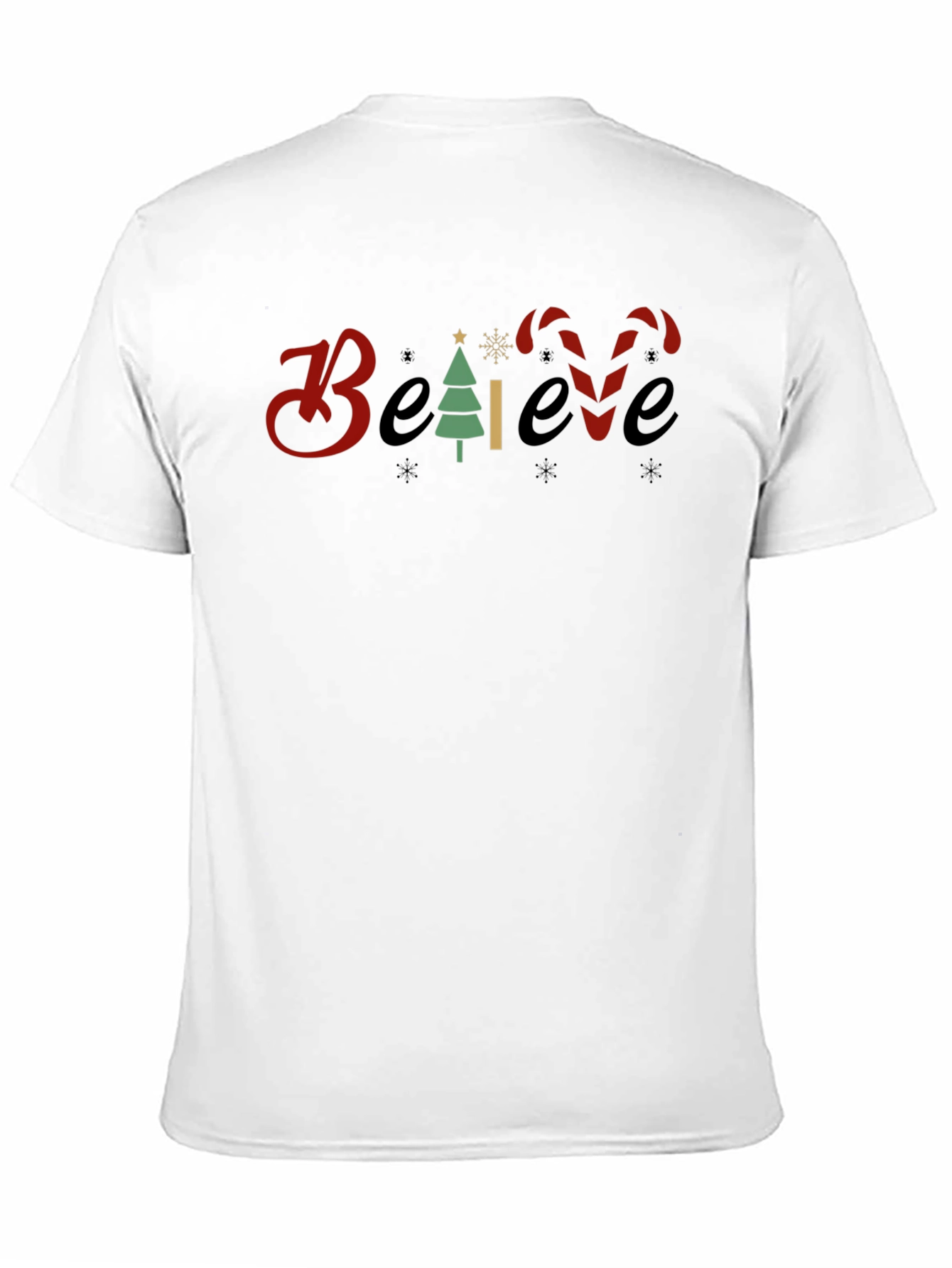Believe Christmas Graphic Tee - Holiday T-Shirt