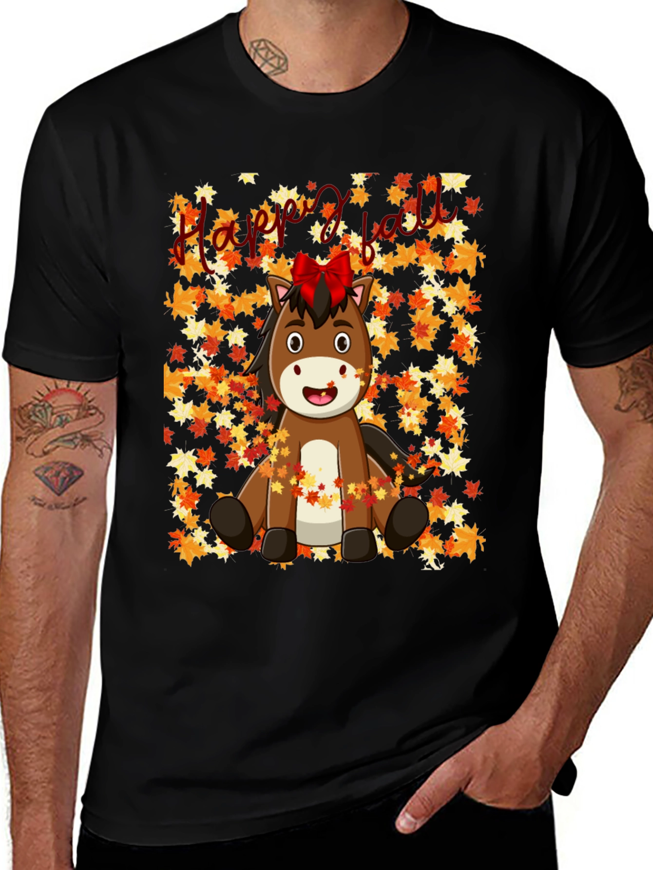 Happy Fall Horse T-Shirt