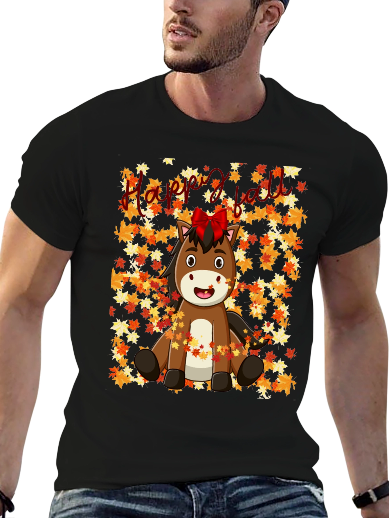 Happy Fall Horse T-Shirt