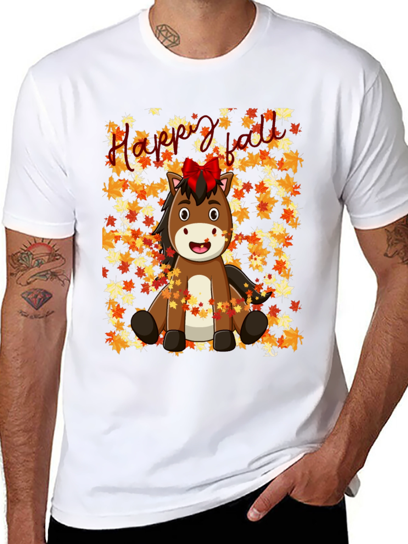 Happy Fall Horse T-Shirt