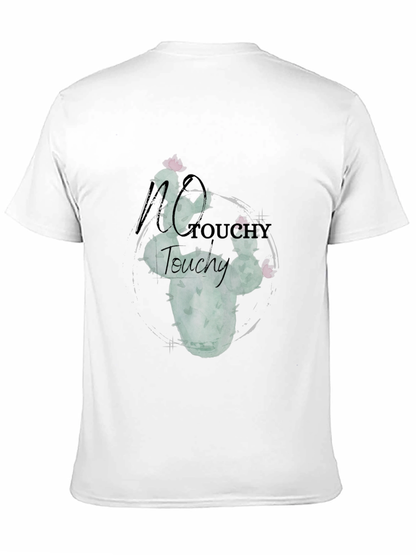 No Touchy Cactus Graphic Tee - Black
