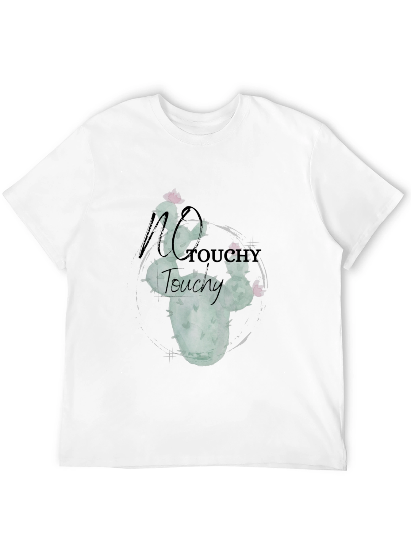 No Touchy Cactus Graphic Tee - Black