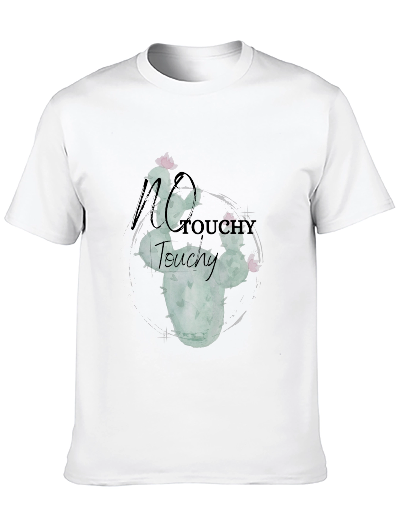 No Touchy Cactus Graphic Tee - Black