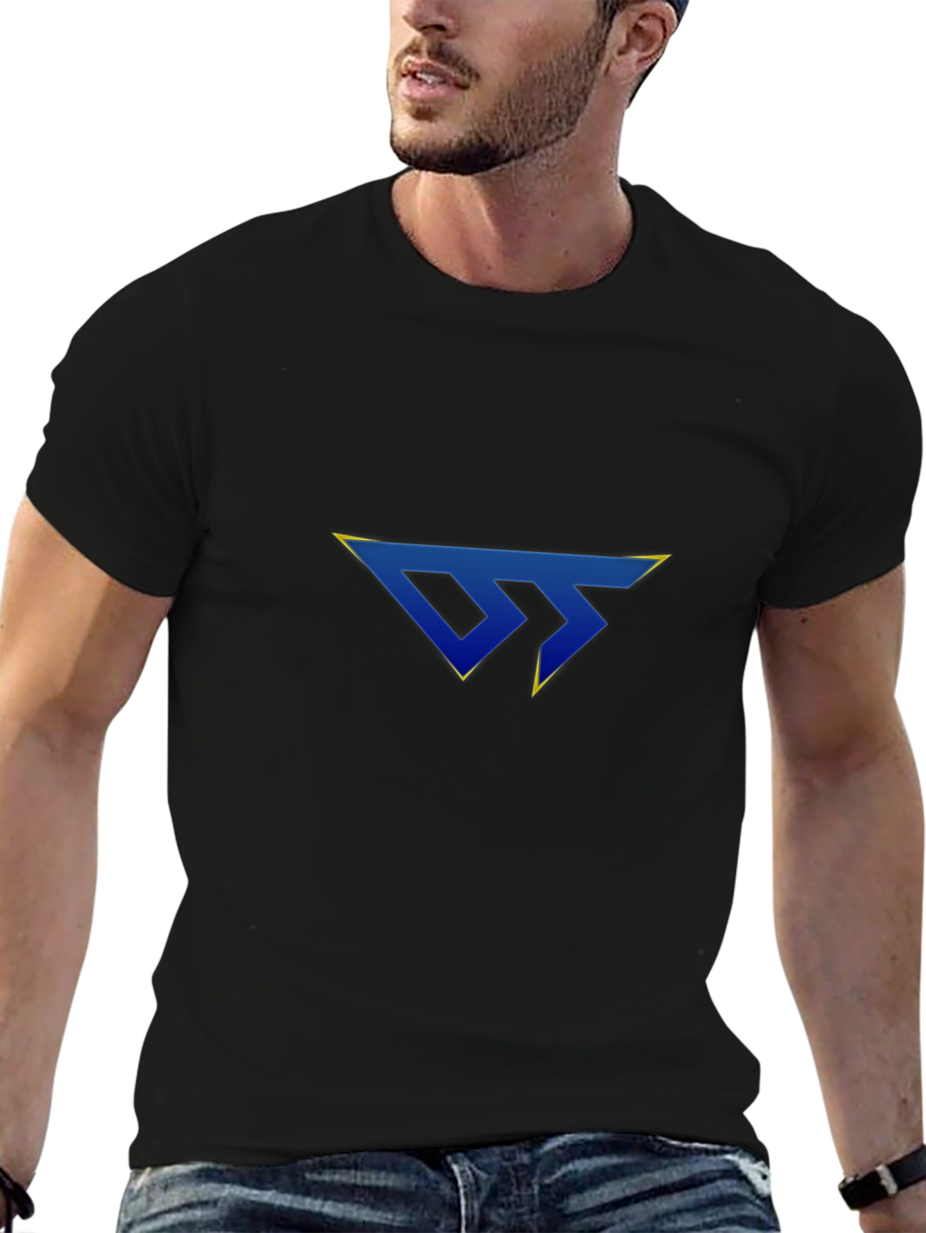 Modern Graphic Tee - Stylish Black Shirt