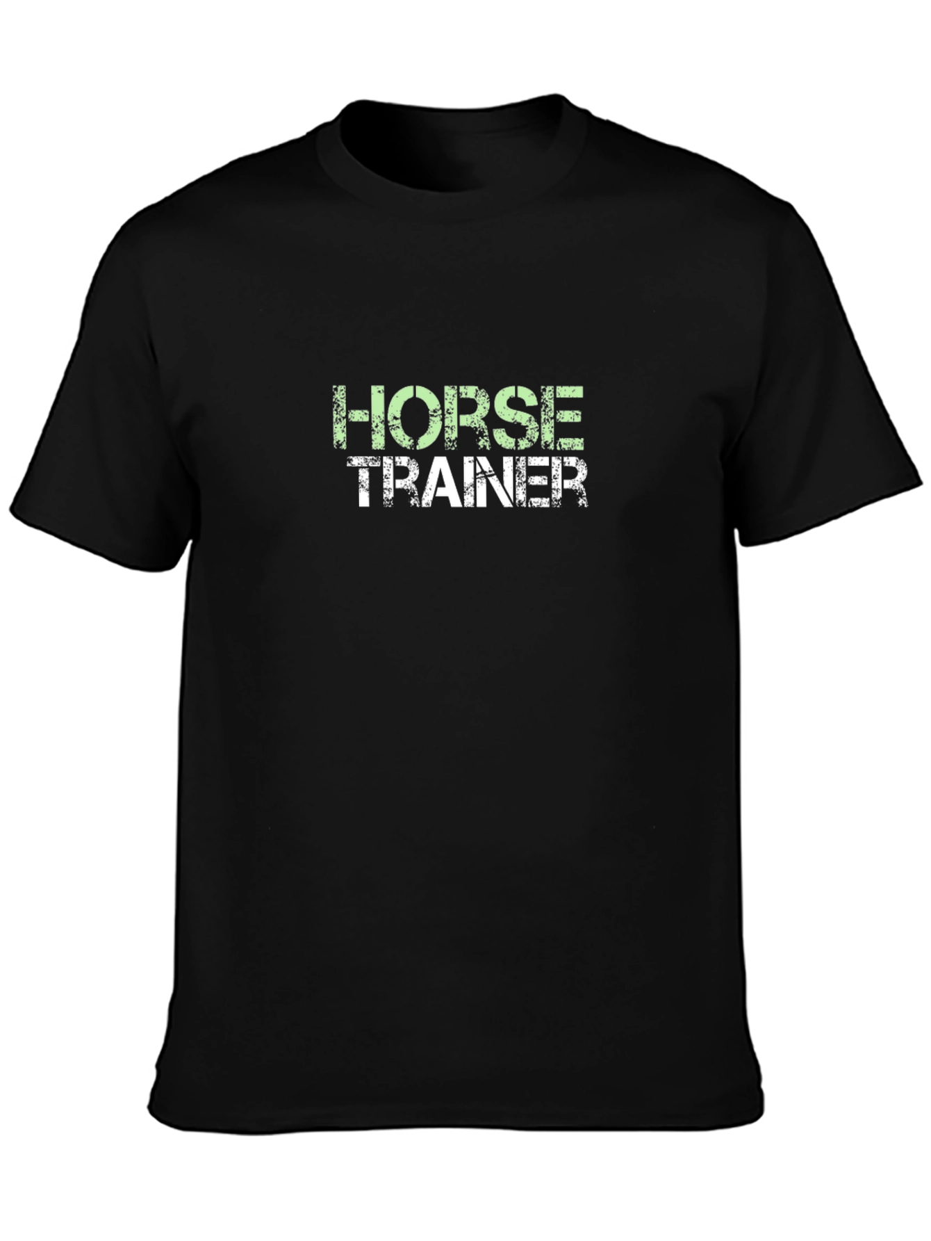 Horse Trainer T-Shirt - Black Cotton Tee