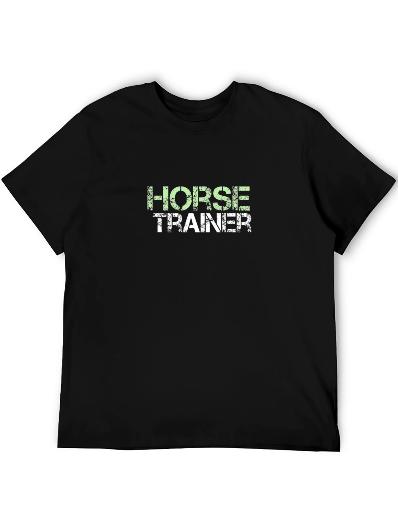 Horse Trainer T-Shirt - Black Cotton Tee