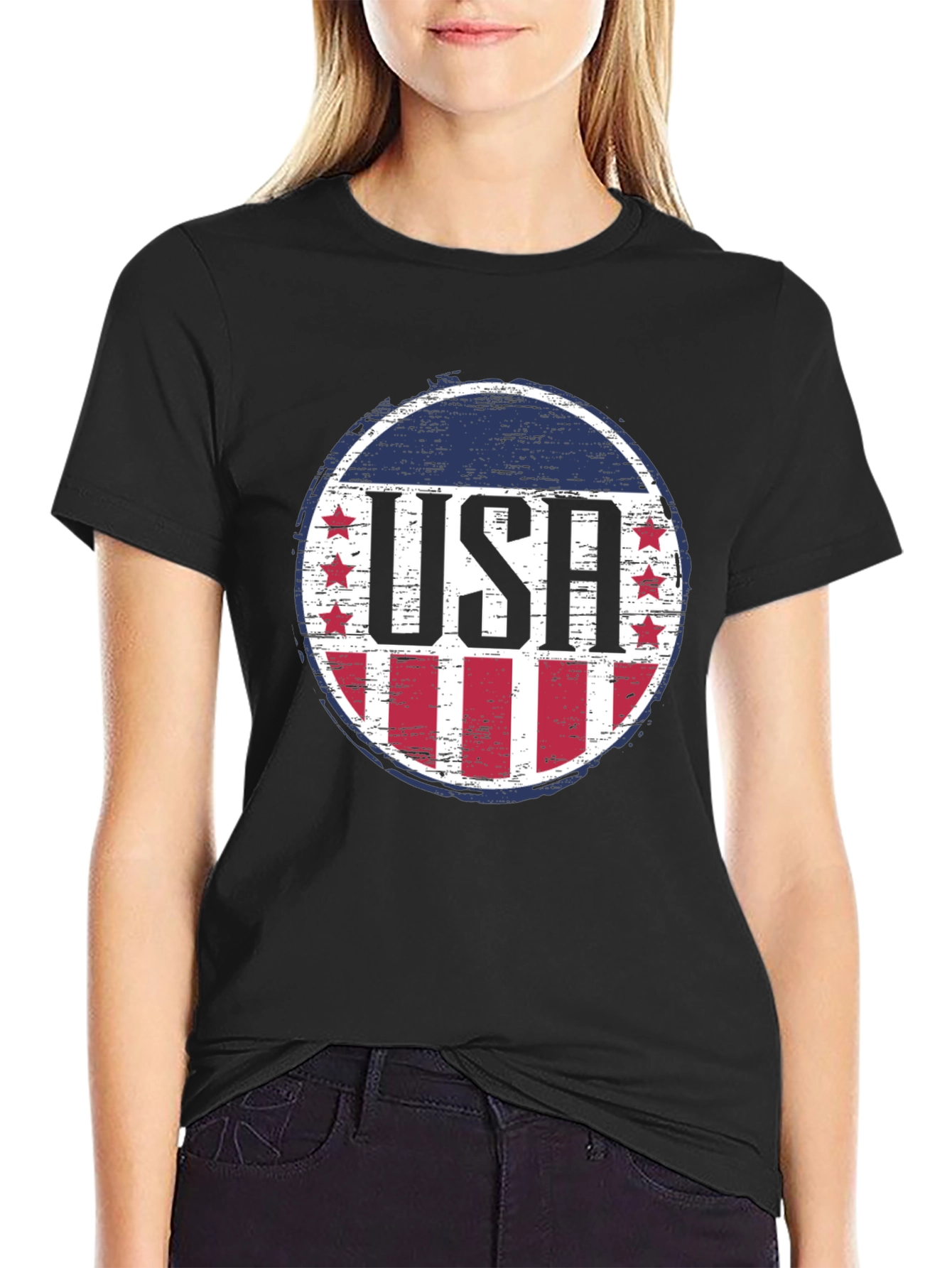 USA Patriotic Graphic T-Shirt