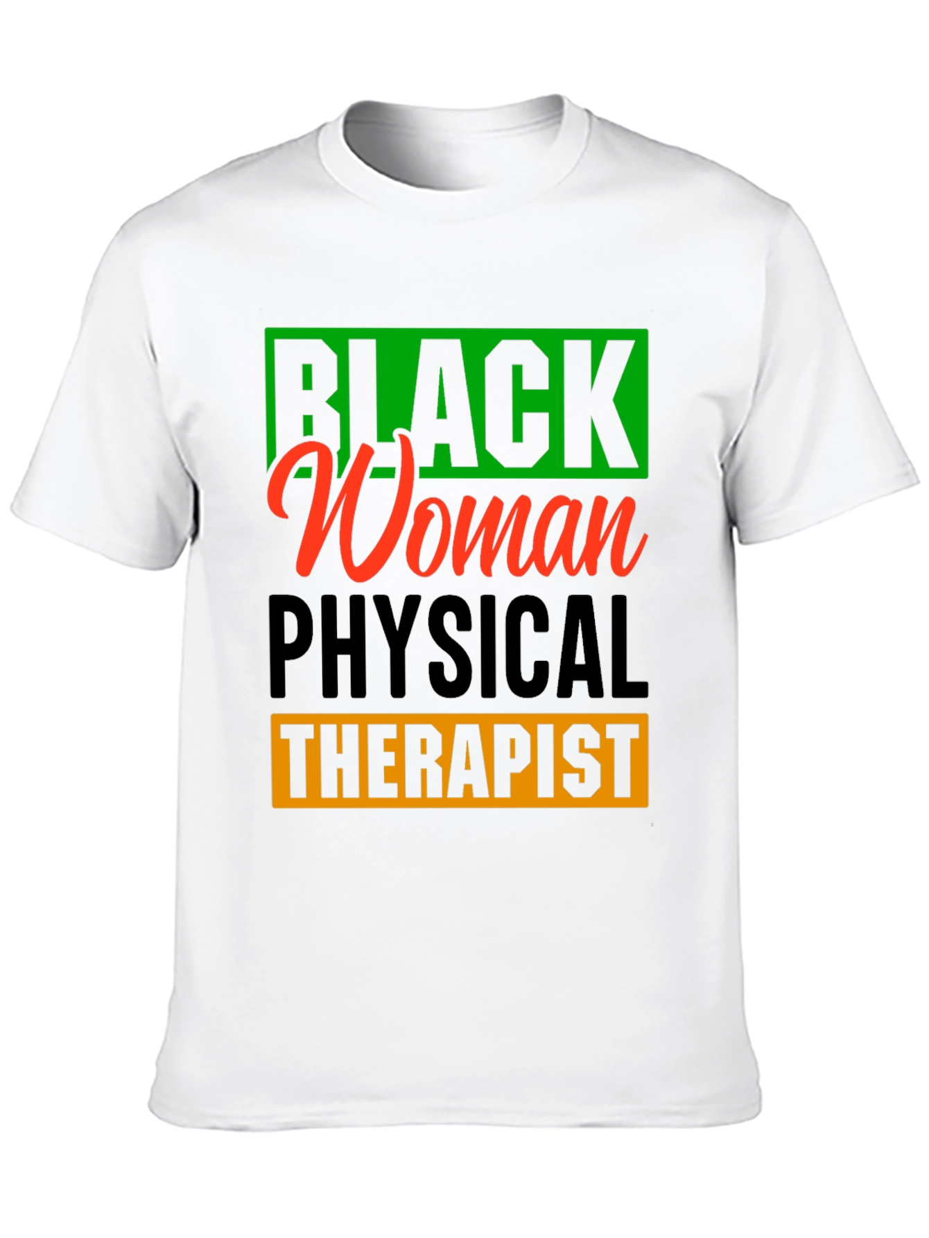 Black Woman Physical Therapist Graphic T-Shirt