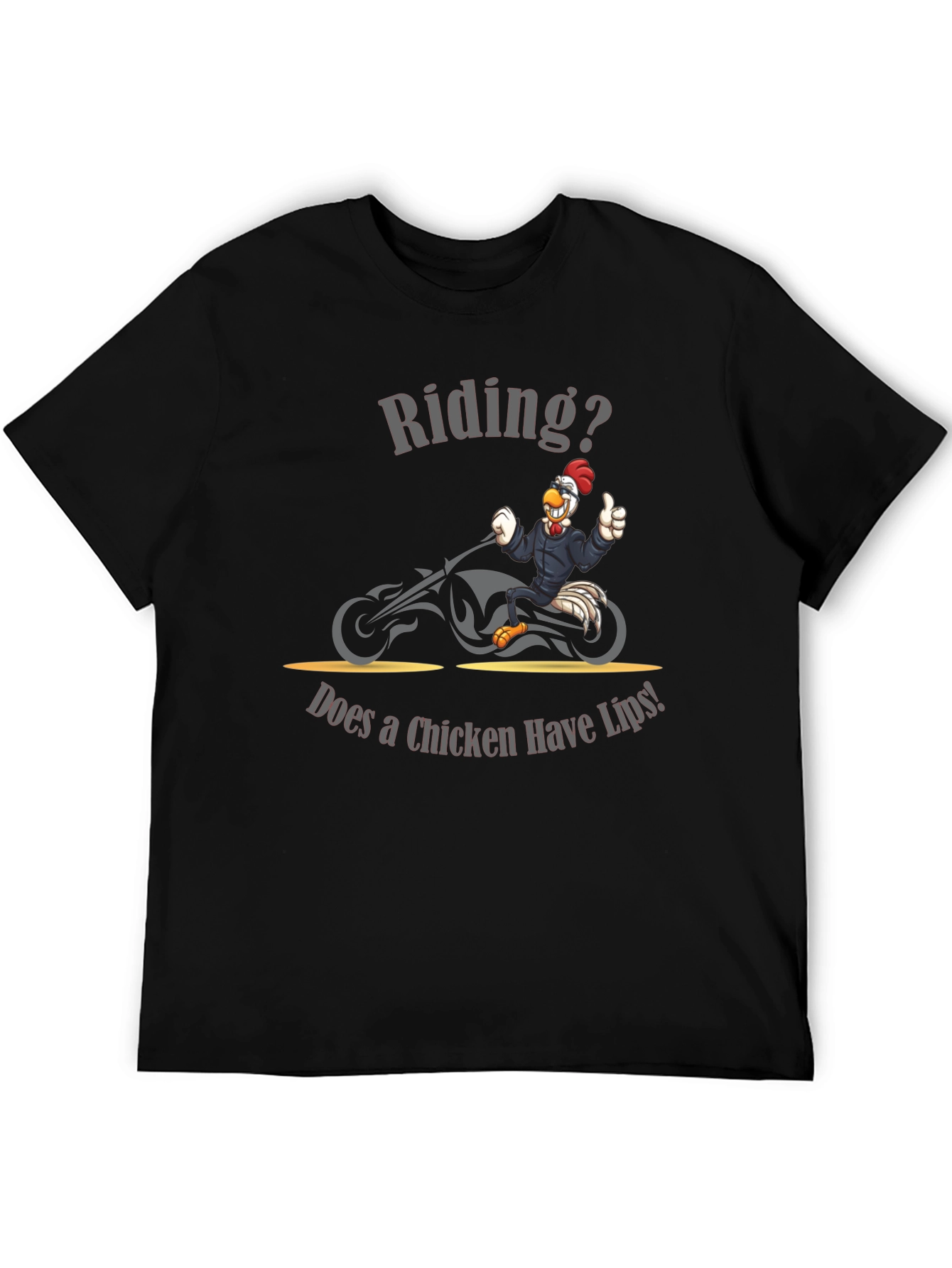 Chicken Riding Motorcycle Humor T-Shirt
