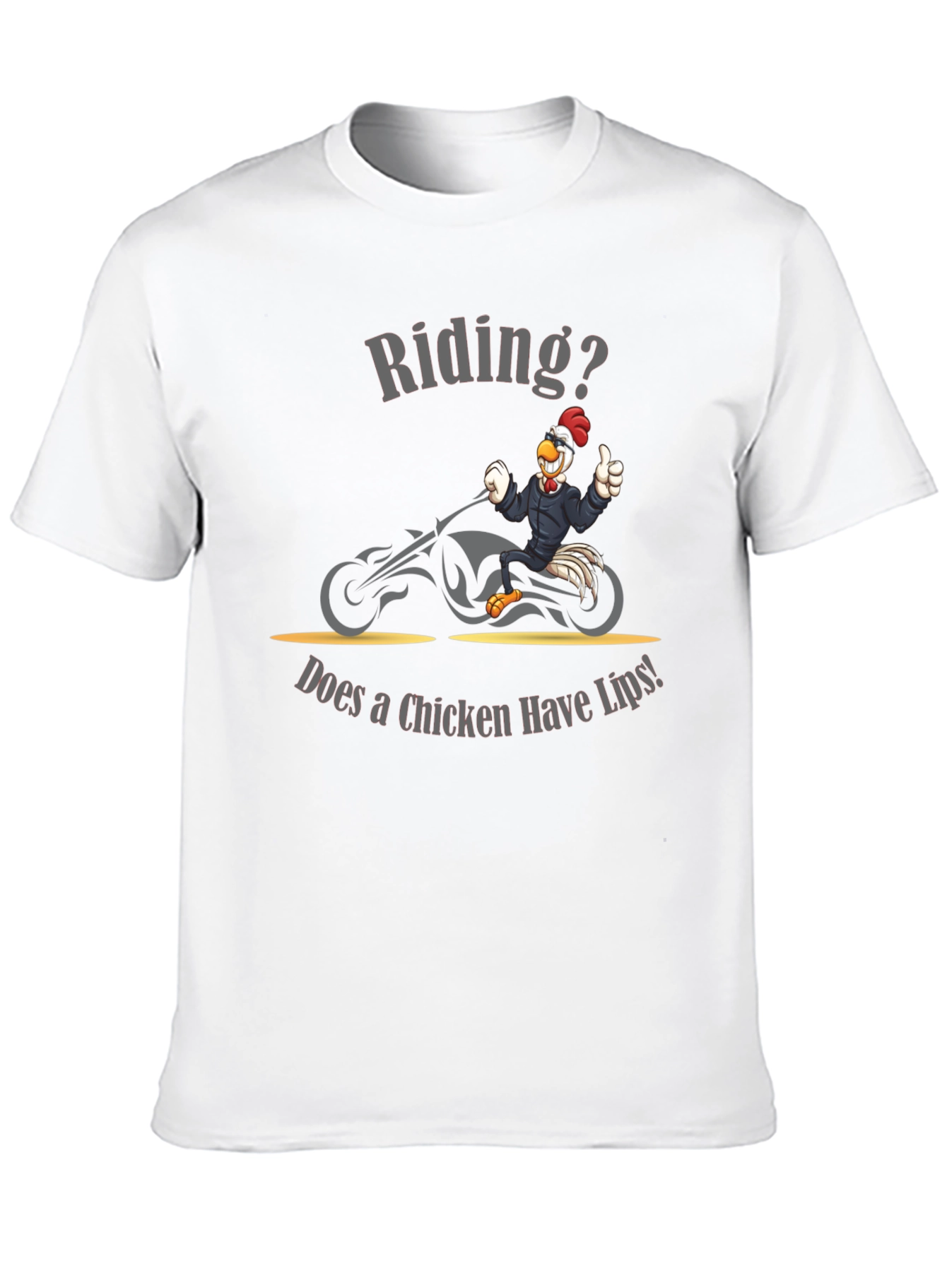 Chicken Riding Motorcycle Humor T-Shirt