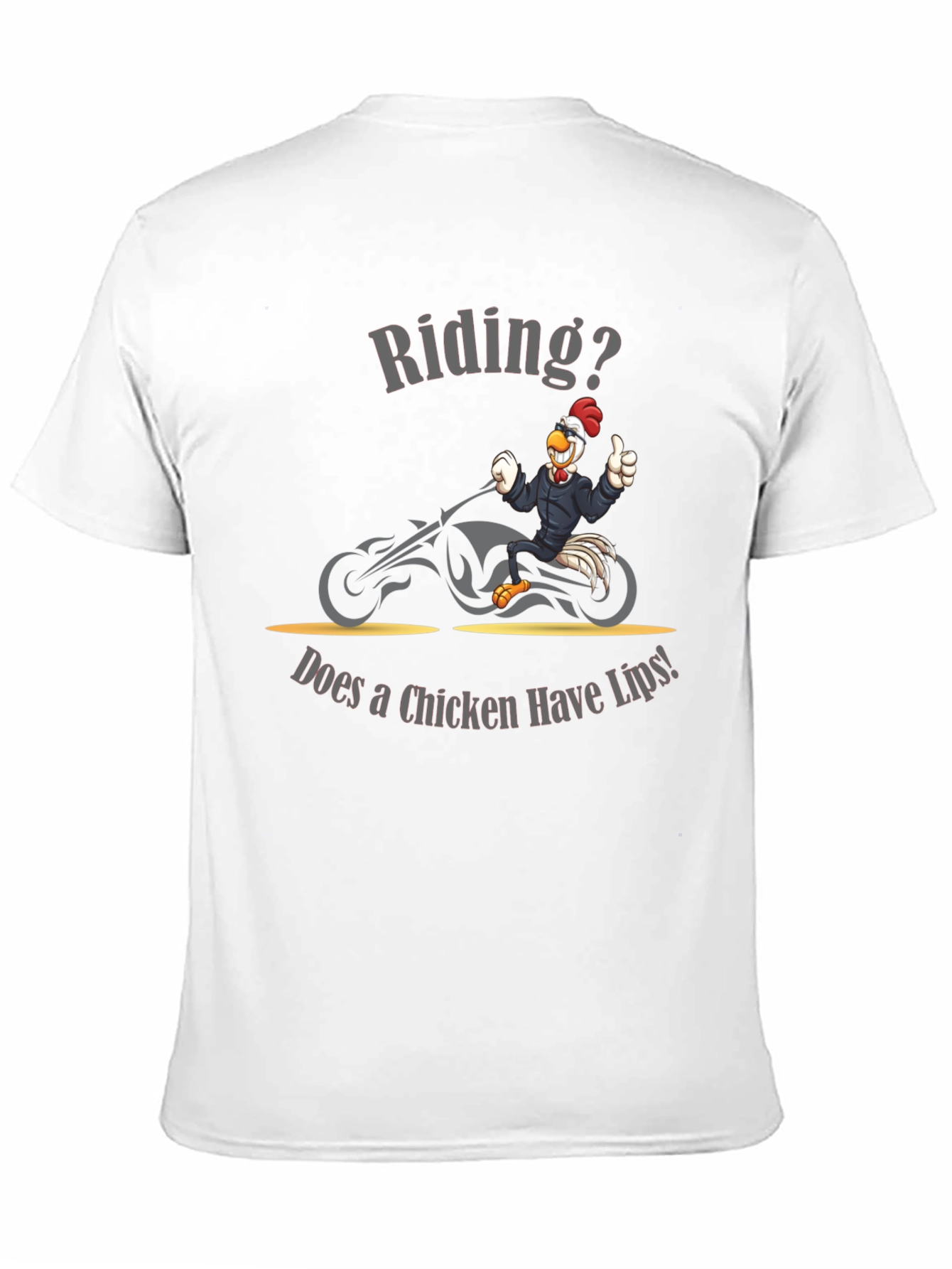 Chicken Riding Motorcycle Humor T-Shirt