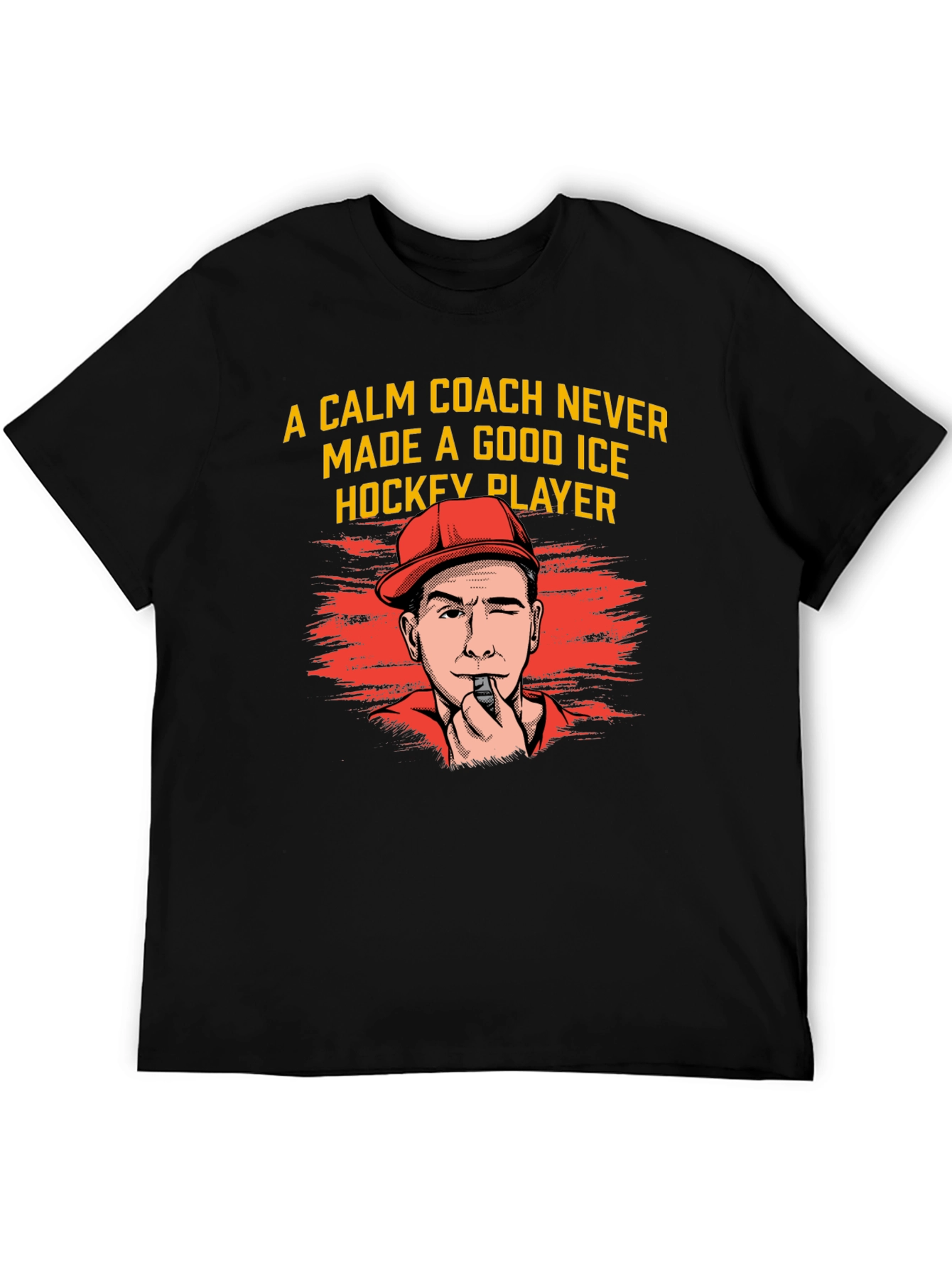 Funny Hockey Coach Graphic T-Shirt