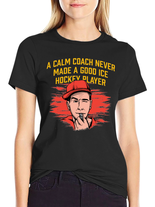 Funny Hockey Coach Graphic T-Shirt