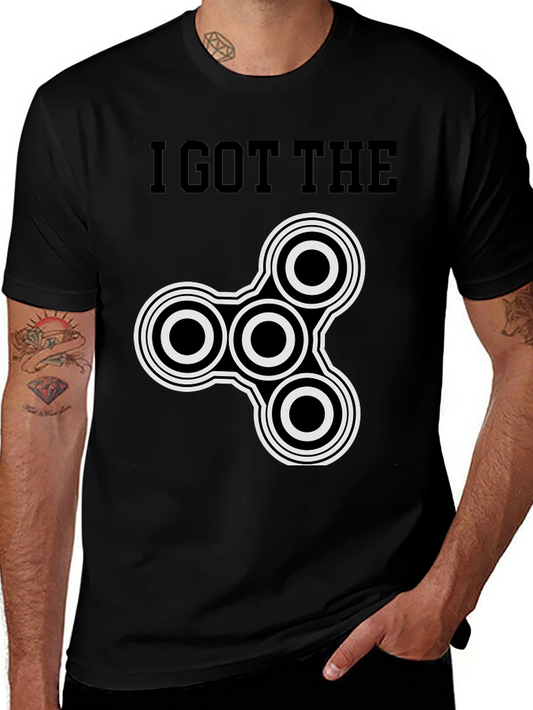I Got The Spinner T-Shirt - Black Cotton Blend Tee