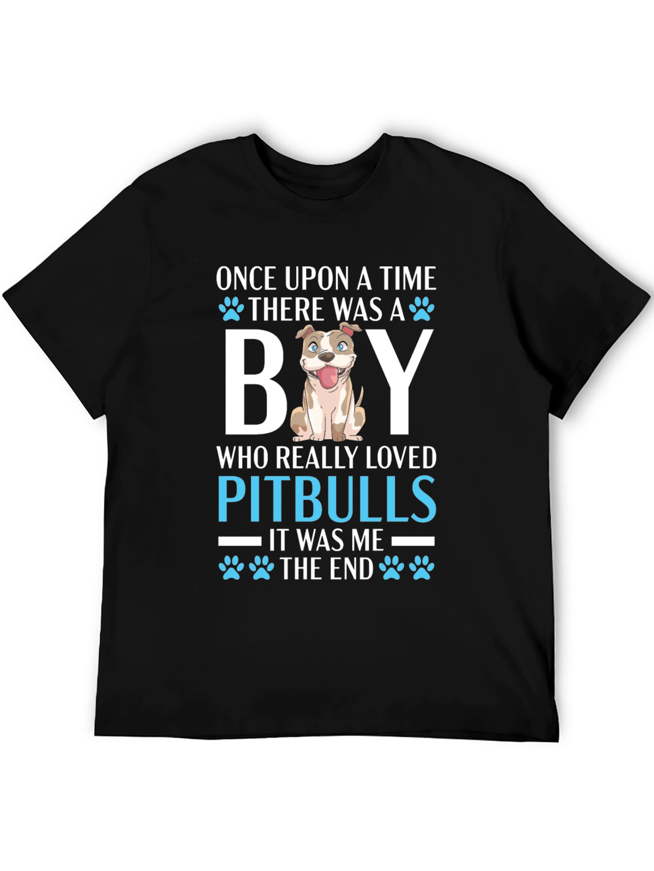 Pitbull Lover T-Shirt Once Upon a Time Dog Graphic