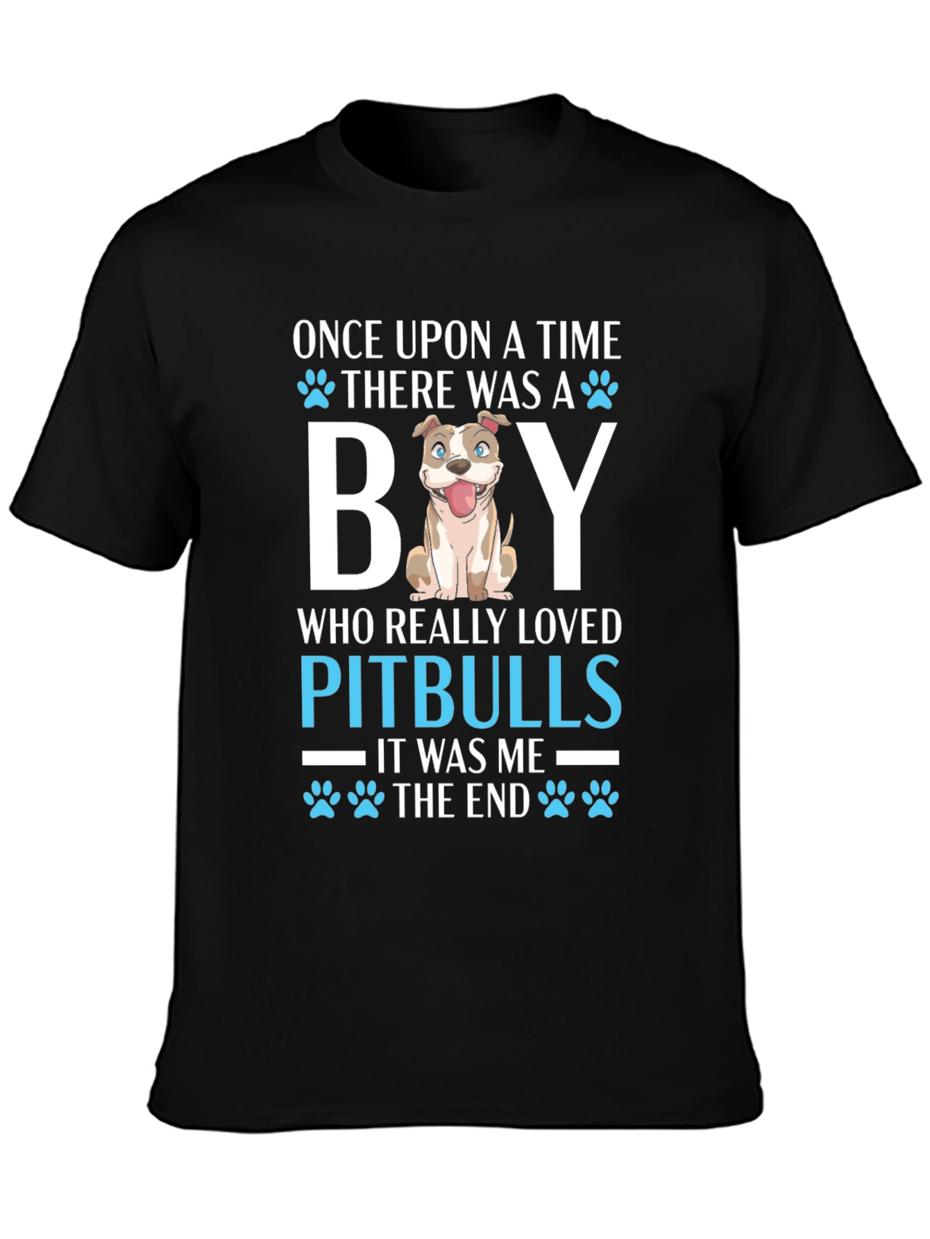 Pitbull Lover T-Shirt Once Upon a Time Dog Graphic