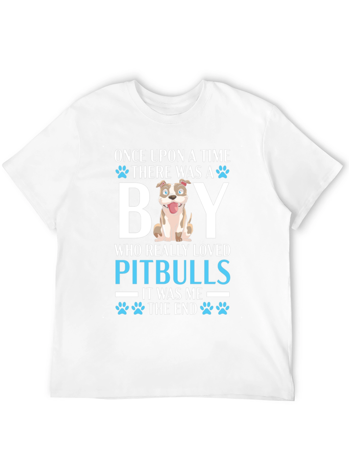 Pitbull Lover T-Shirt Once Upon a Time Dog Graphic