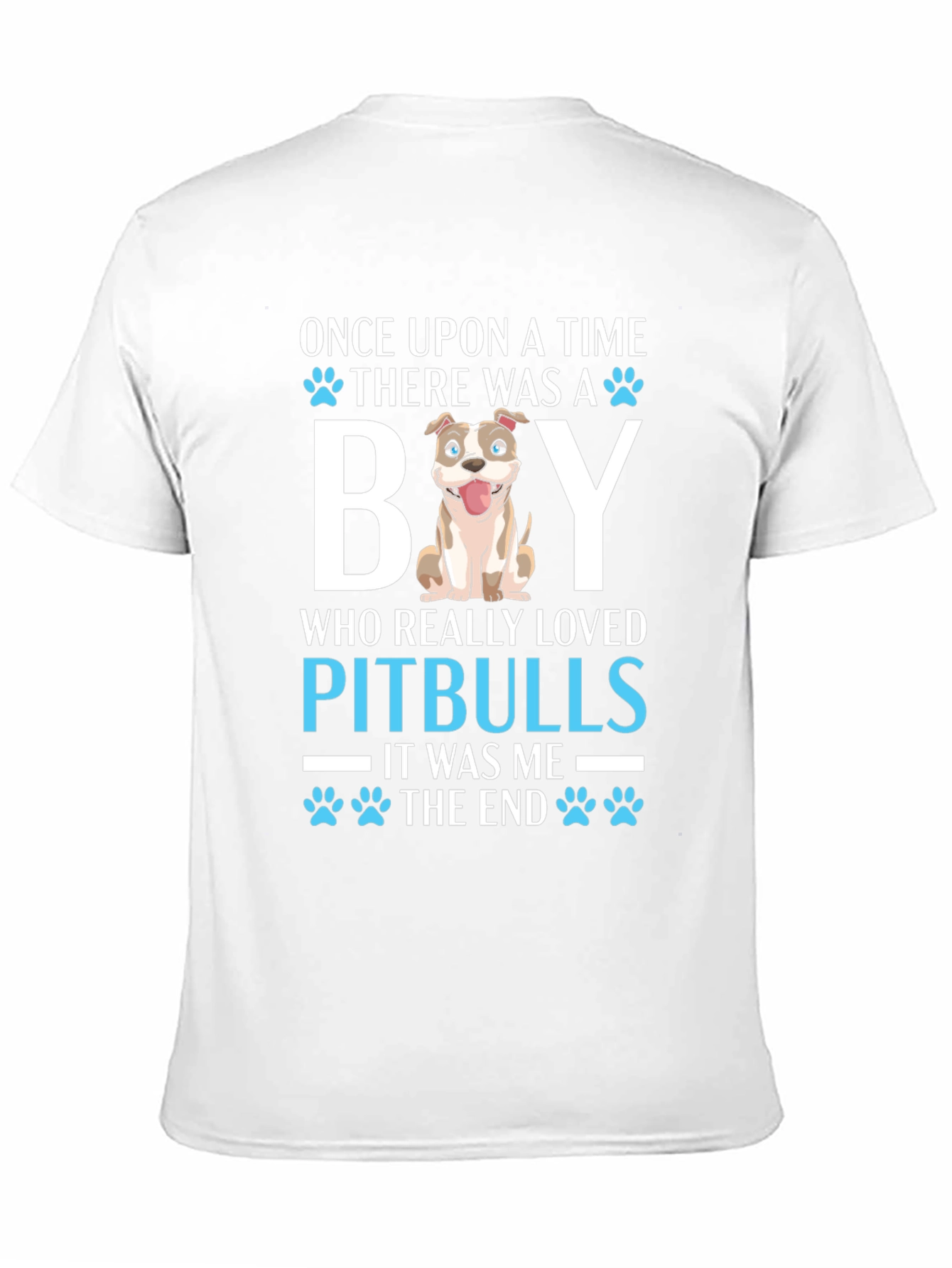 Pitbull Lover T-Shirt Once Upon a Time Dog Graphic