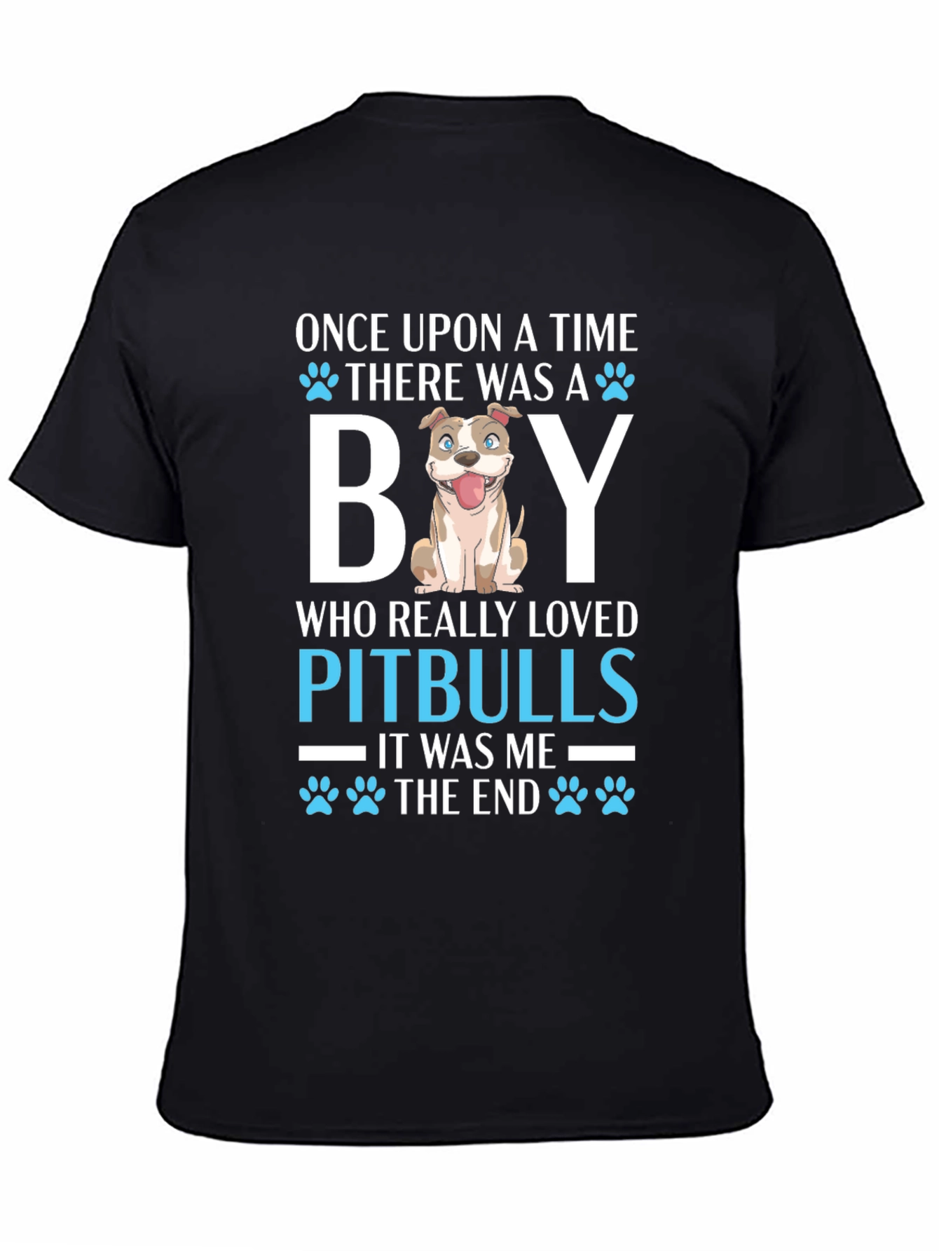 Pitbull Lover T-Shirt Once Upon a Time Dog Graphic