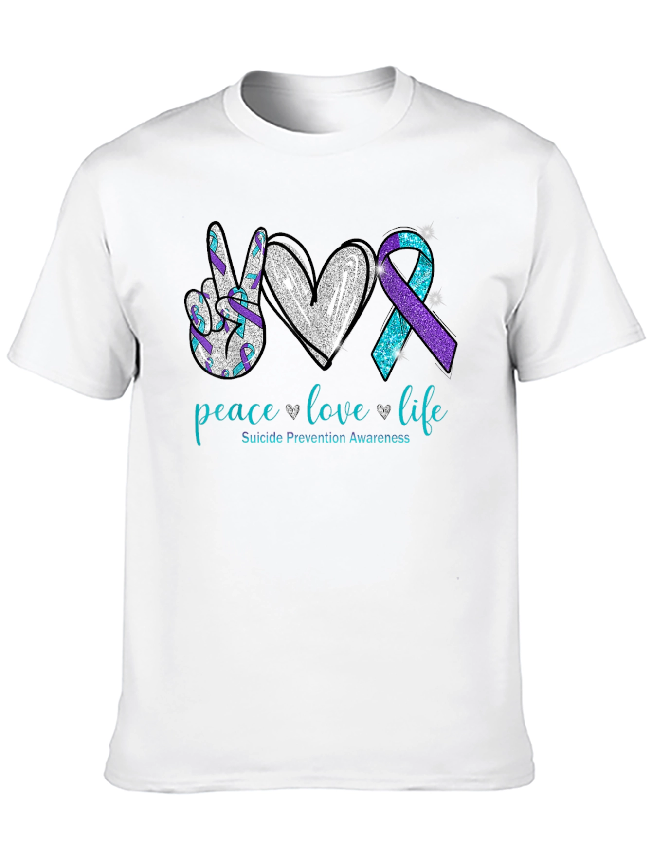 Peace Love Life Suicide Prevention Awareness T-Shirt