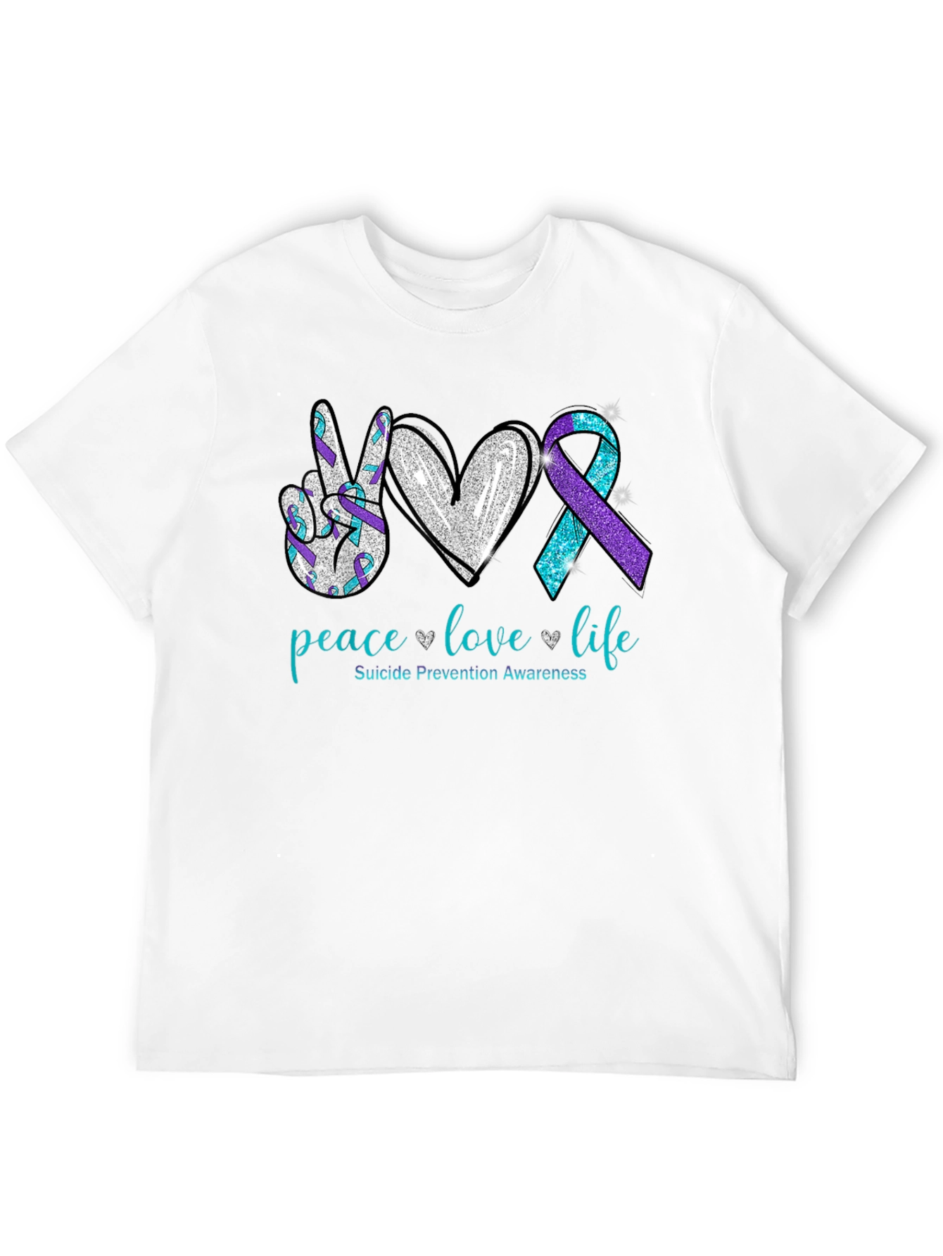 Peace Love Life Suicide Prevention Awareness T-Shirt