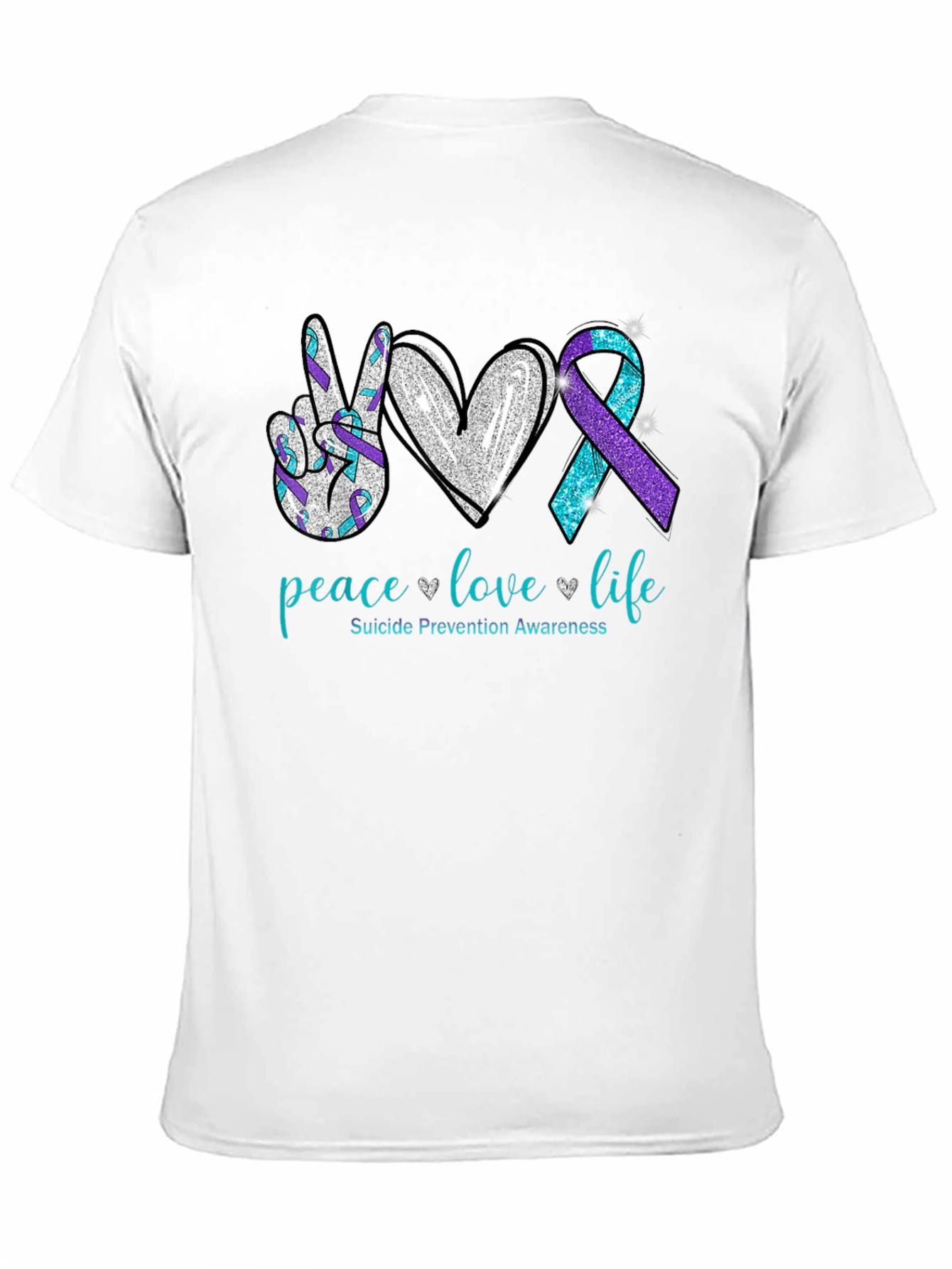 Peace Love Life Suicide Prevention Awareness T-Shirt