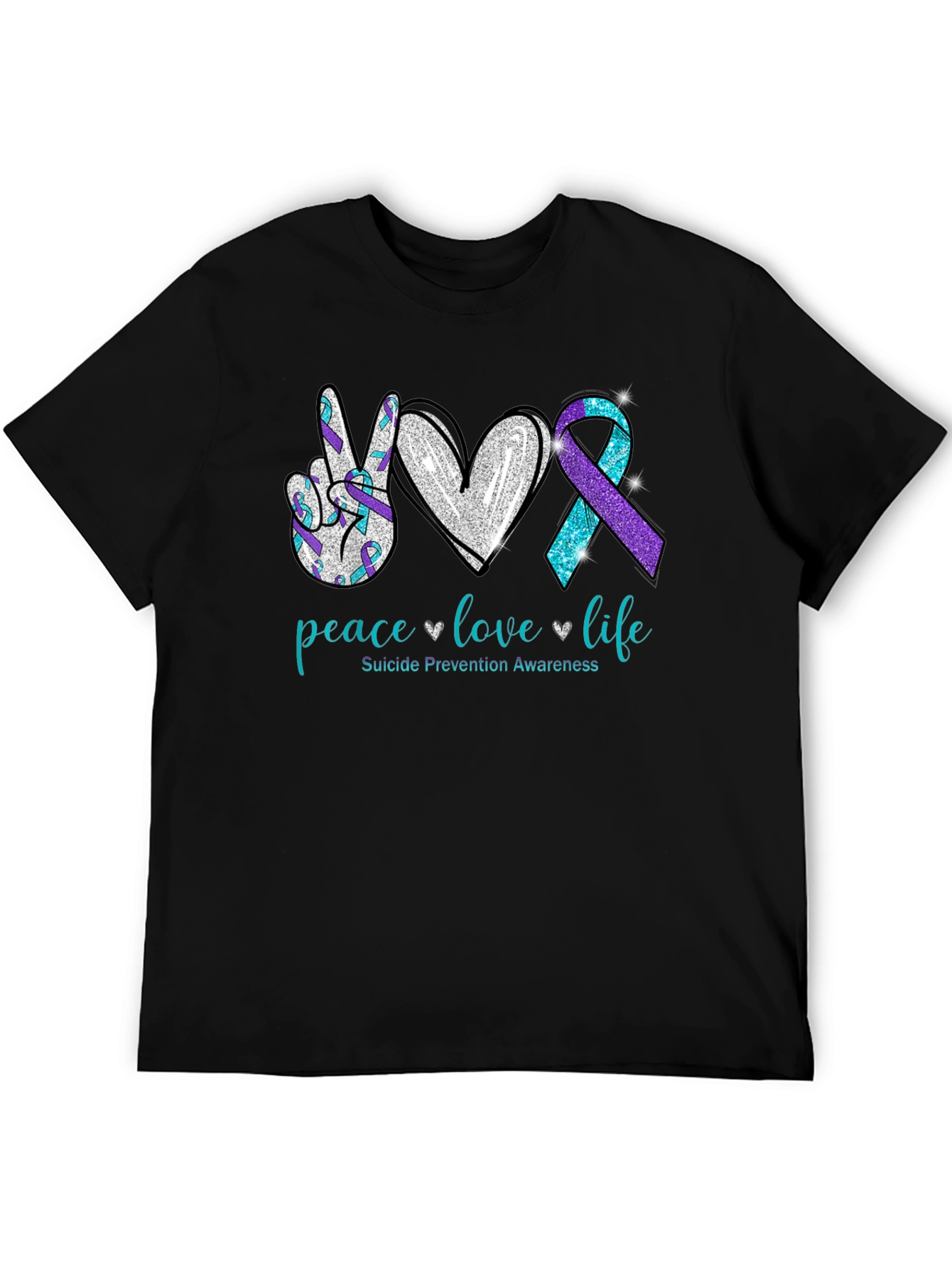 Peace Love Life Suicide Prevention Awareness T-Shirt