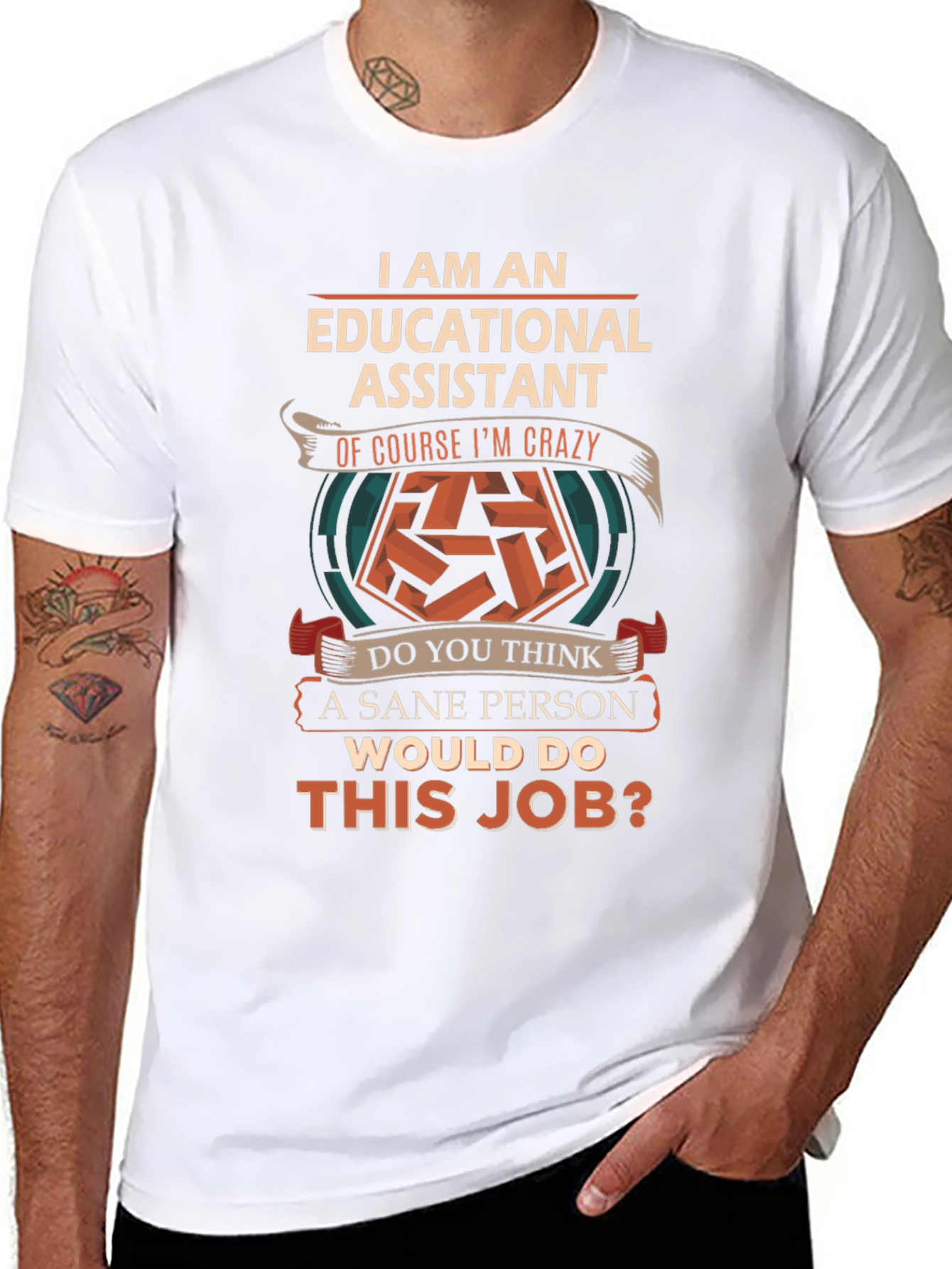Educational Assistant Crazy Job T-Shirt